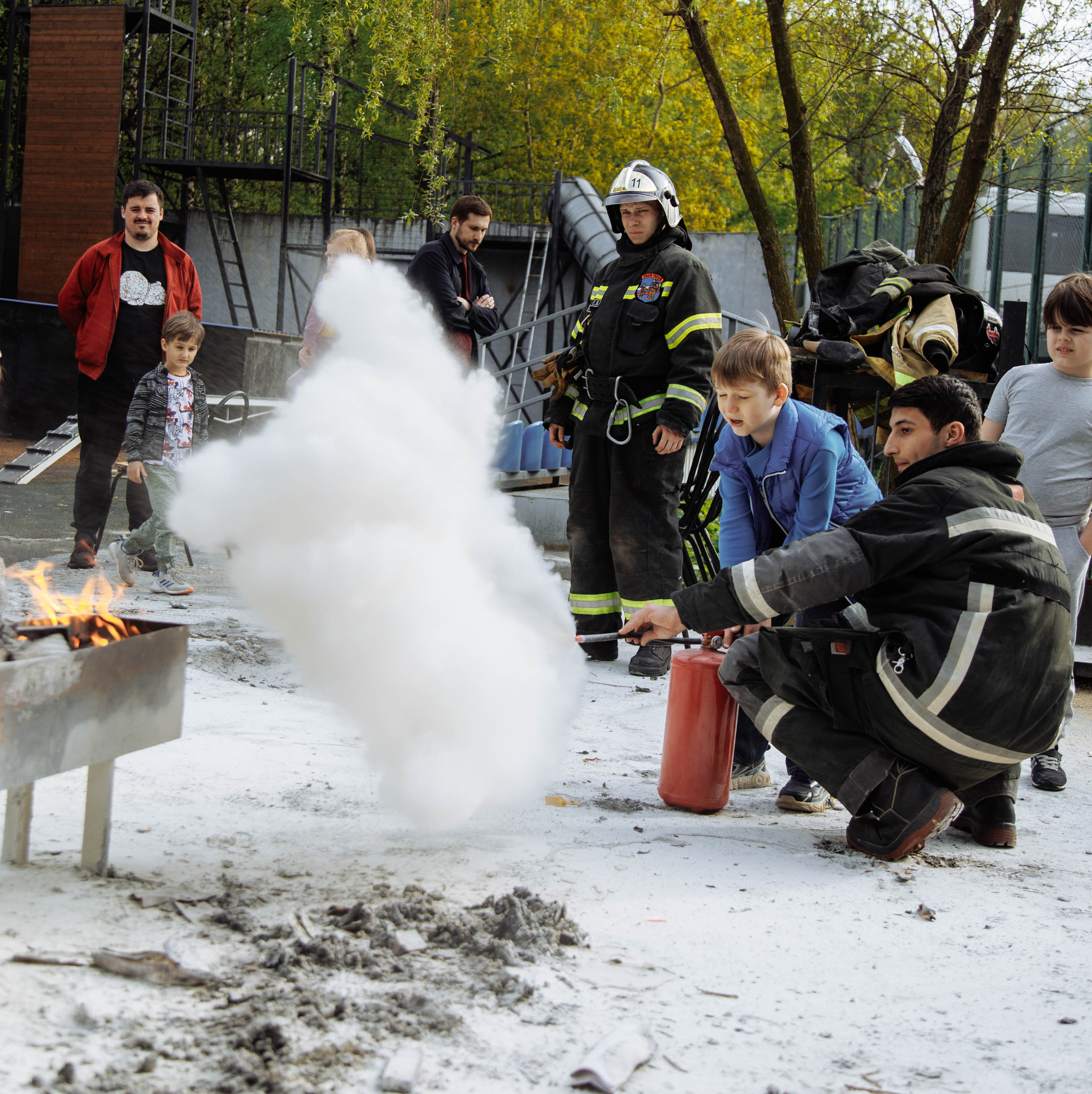 День рождения в пожарной части МЧС России. Семейный, свадебный и контент фотограф Москва