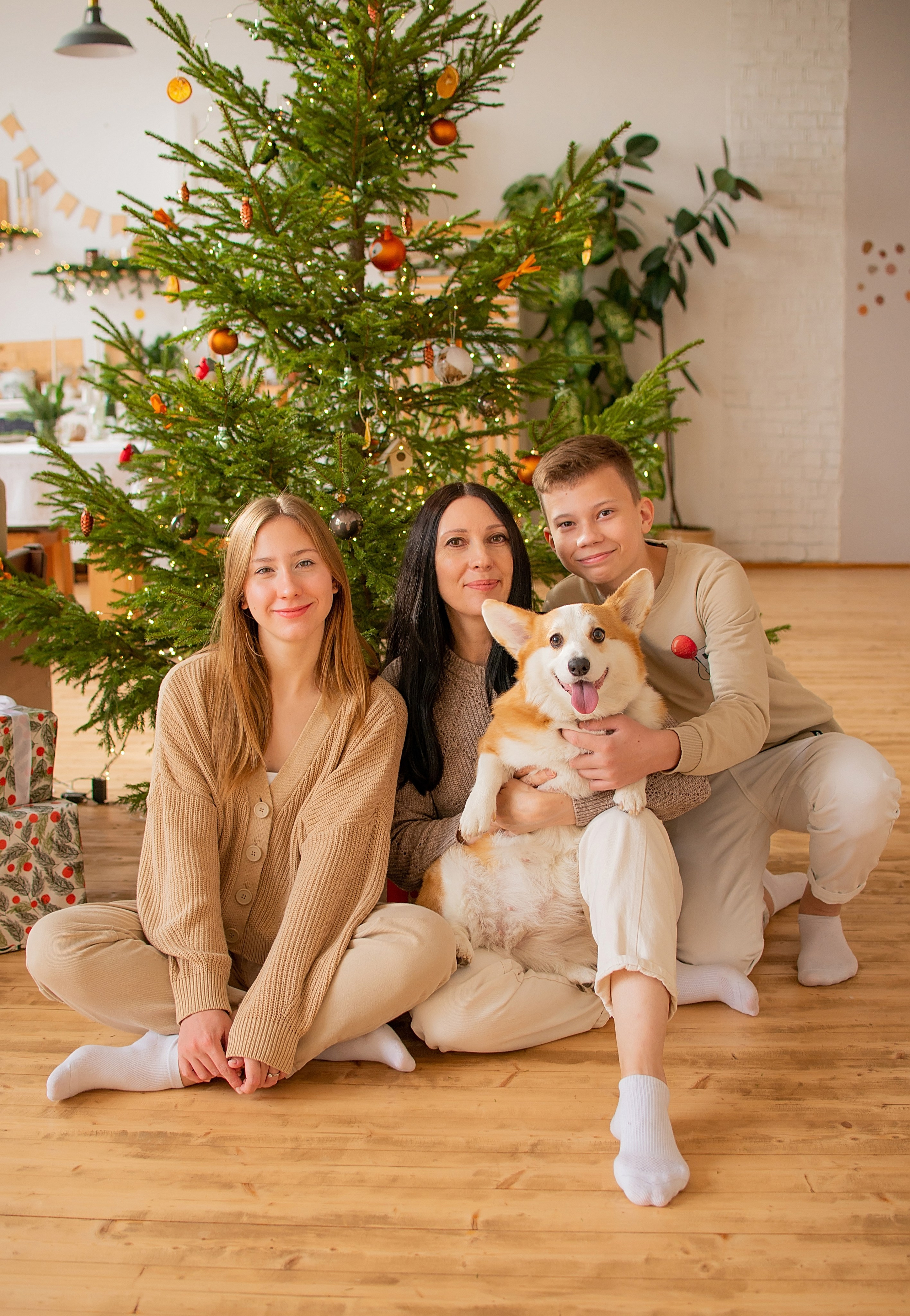 Новогодняя семейная фотосессия в Краснодаре 2023-2024. Фотограф новорожденных Краснодар Малышенко Надежда