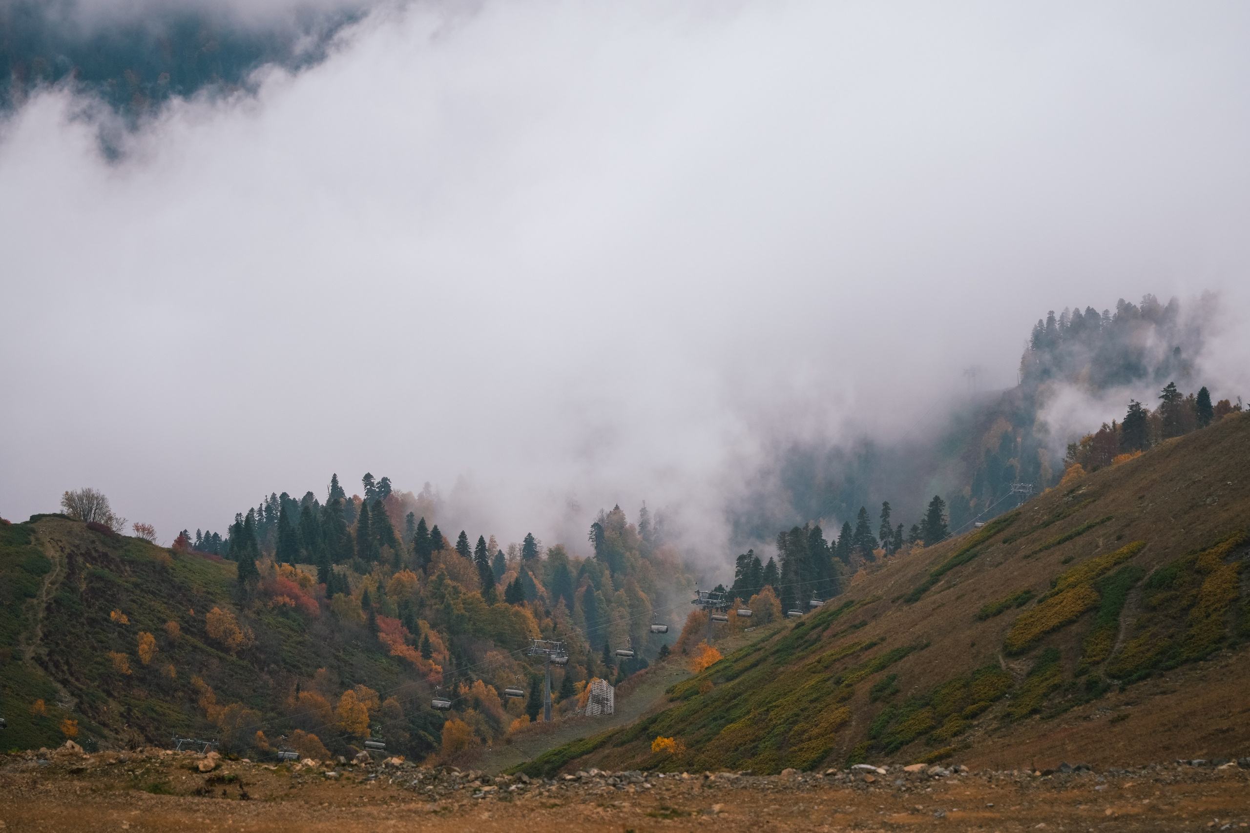Роза Пик, тропа Турья ✽ Октябрь. Репортажный фотограф | Роза Хутор Красная Поляна Сочи Сириус