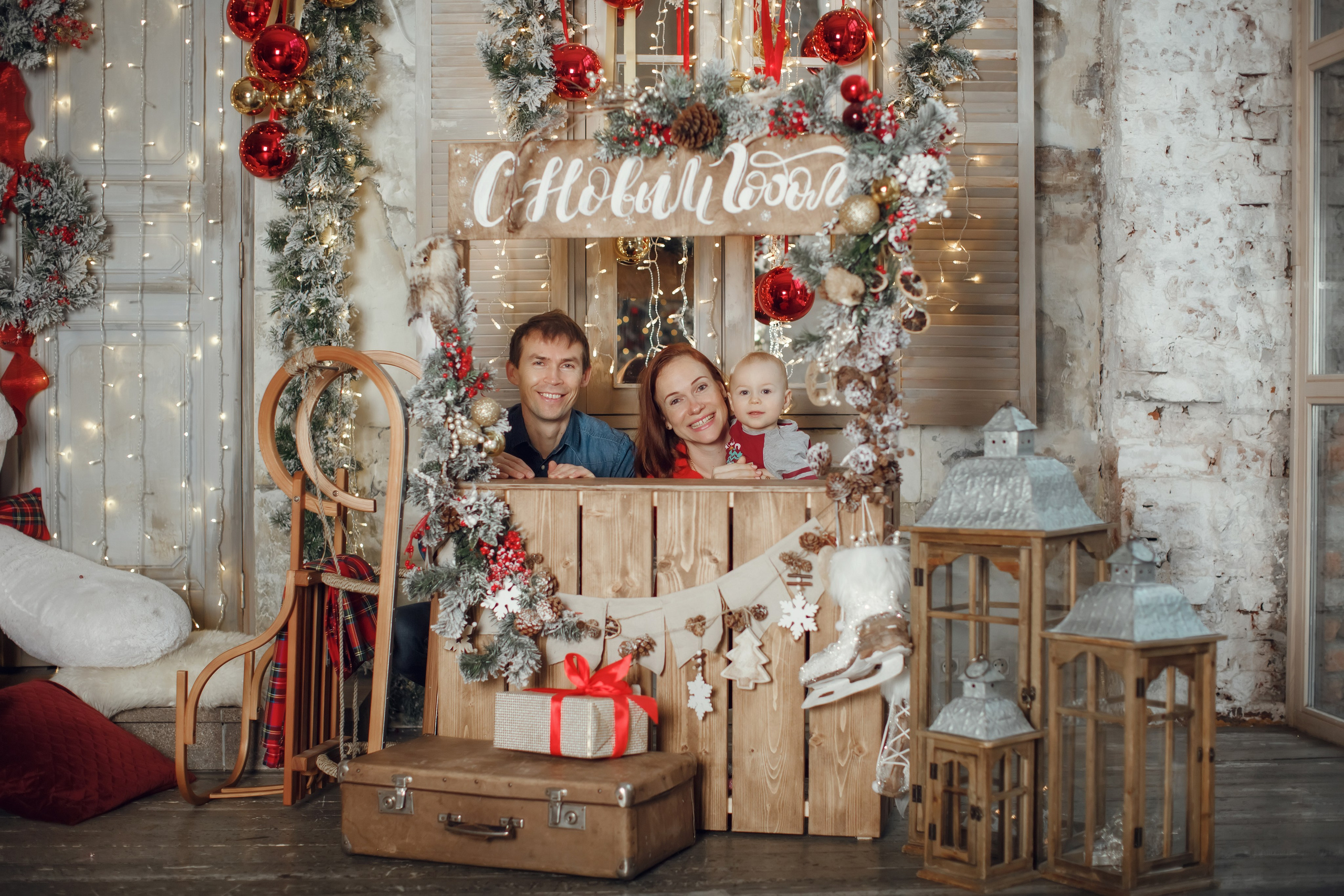 Богдан и семья. Фотограф на Крещение, семейный фотограф в Москве