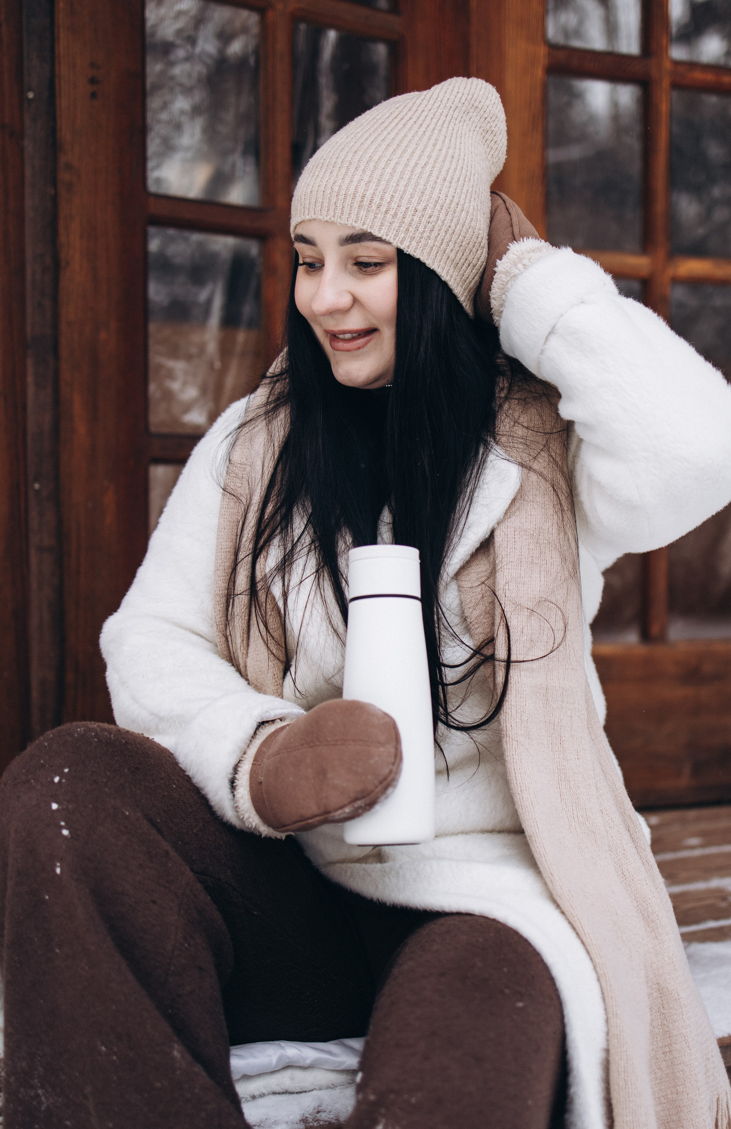 Зимняя прогулка в лесу. Настя и Мирон. Семейный и детский фотограф в Москве Маргарита Сереброва