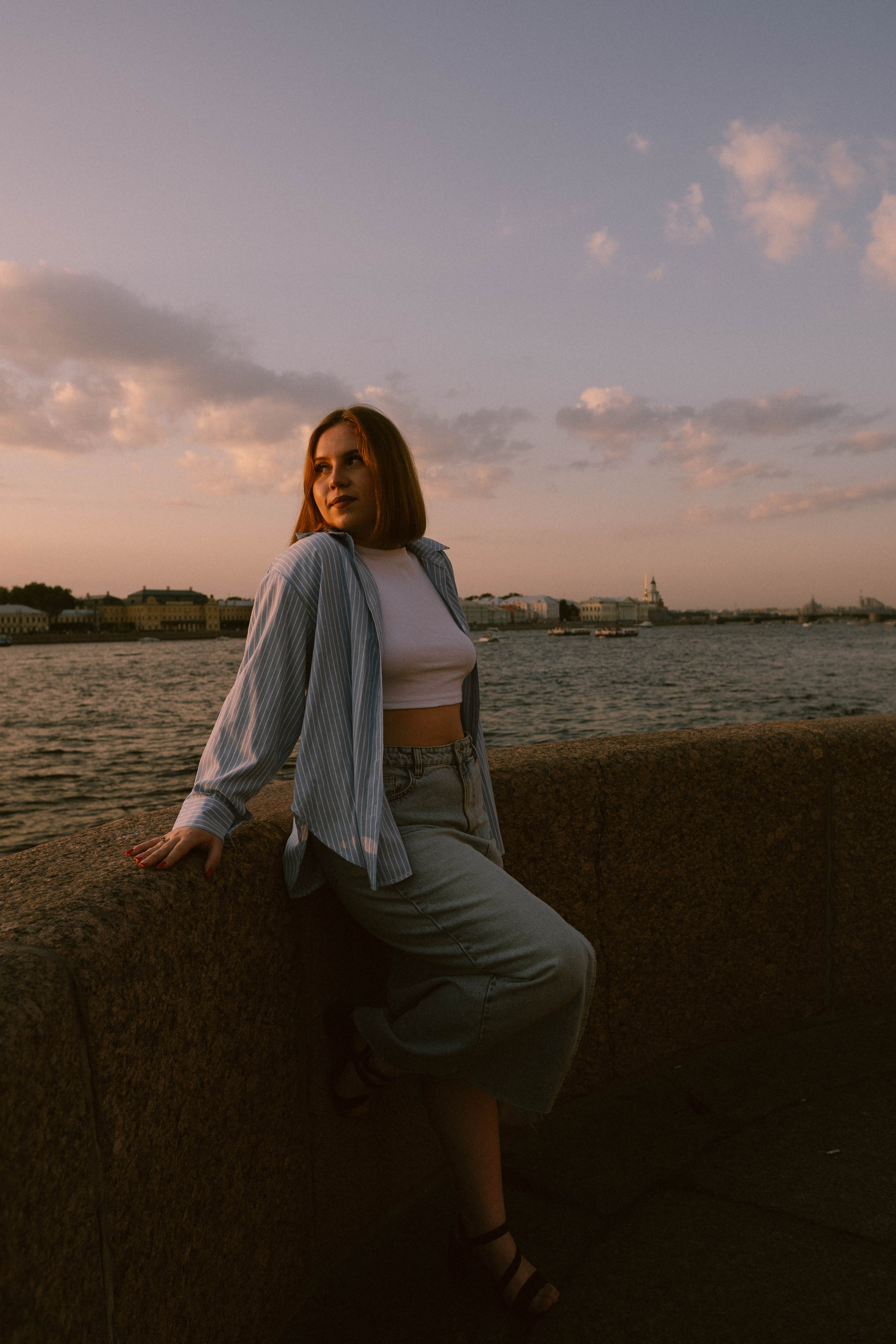 Виктория, ромашки и летний закат. Фотограф в Санкт-Петербурге Головина Анастасия