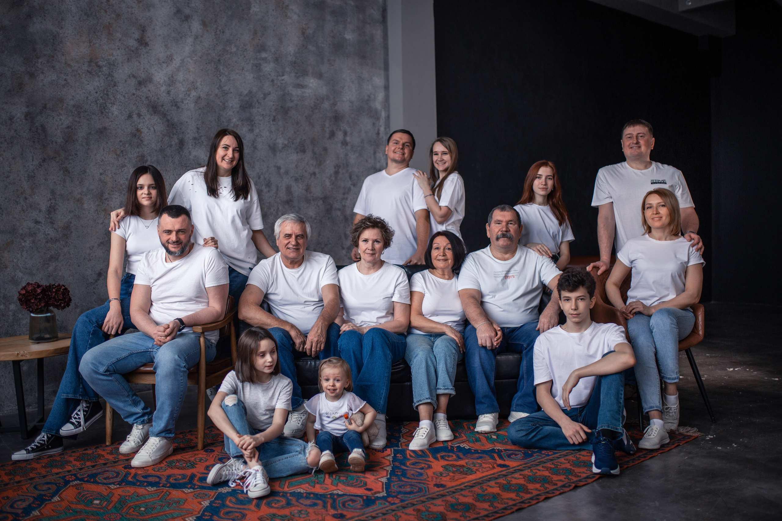 фотосессия большой семьи