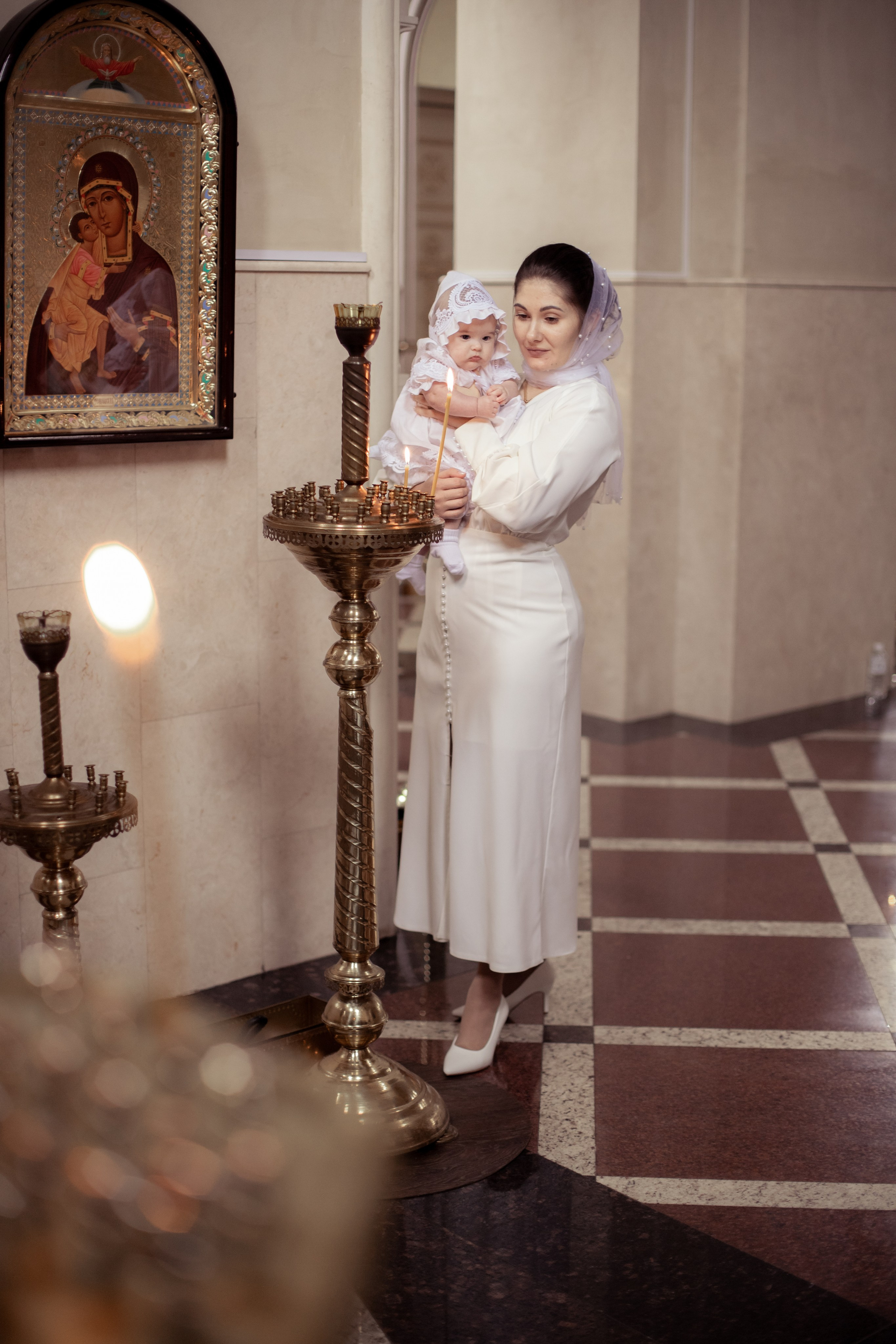 Таинство малышки Киры (храм Александра Невского п.Совхозный Славянск-на-Кубани). Фотограф в Северском районе| г. Краснодар Алена Заливчая