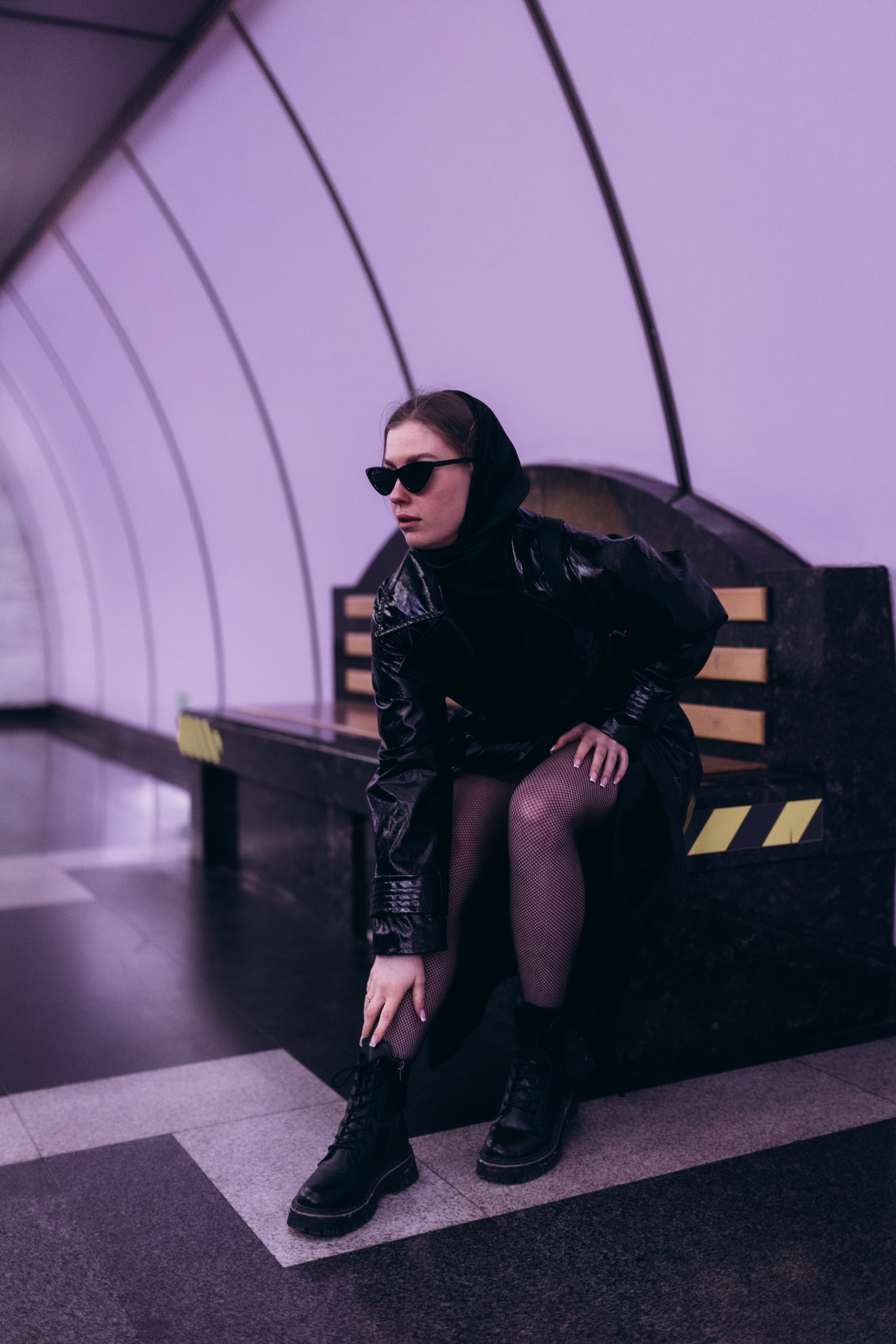 Наташа и парковка. Фотограф Артем Бросов в Санкт-Петербурге и Дубае