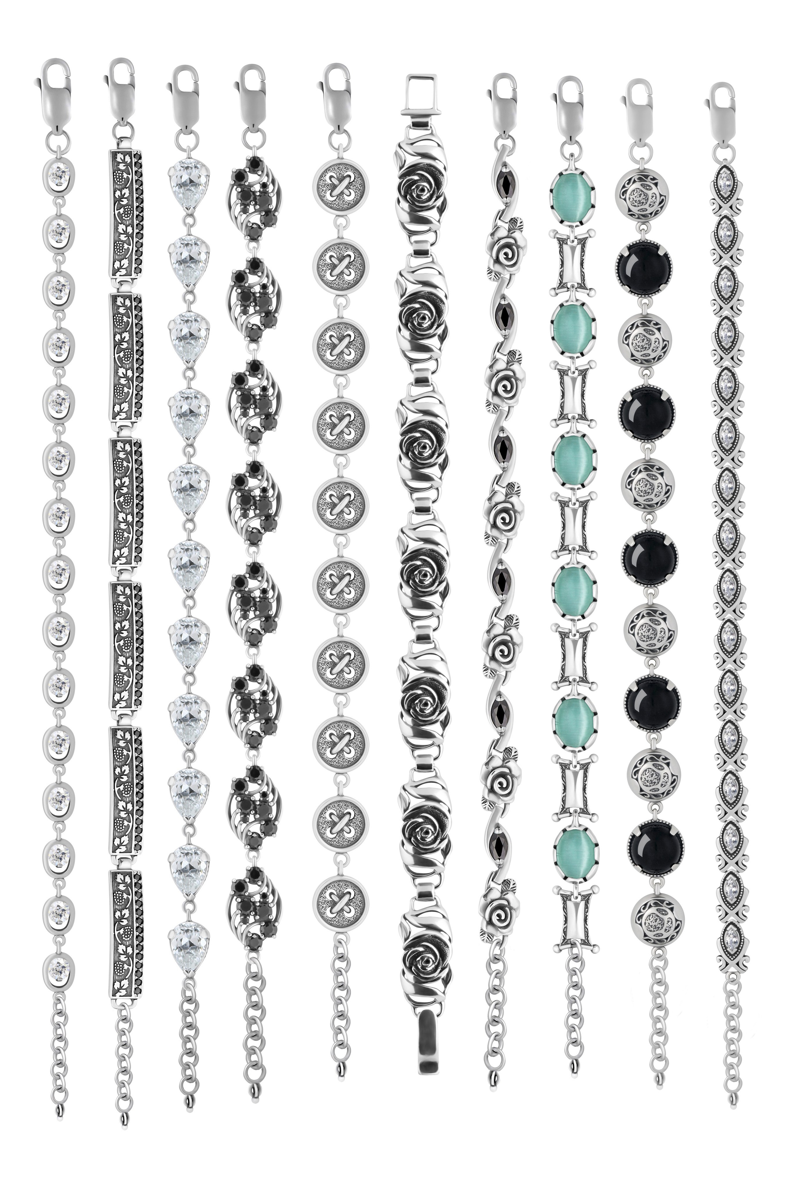 Серебрянные браслеты для компании «Серебрянный каприз». Фотограф Сергей Феденко