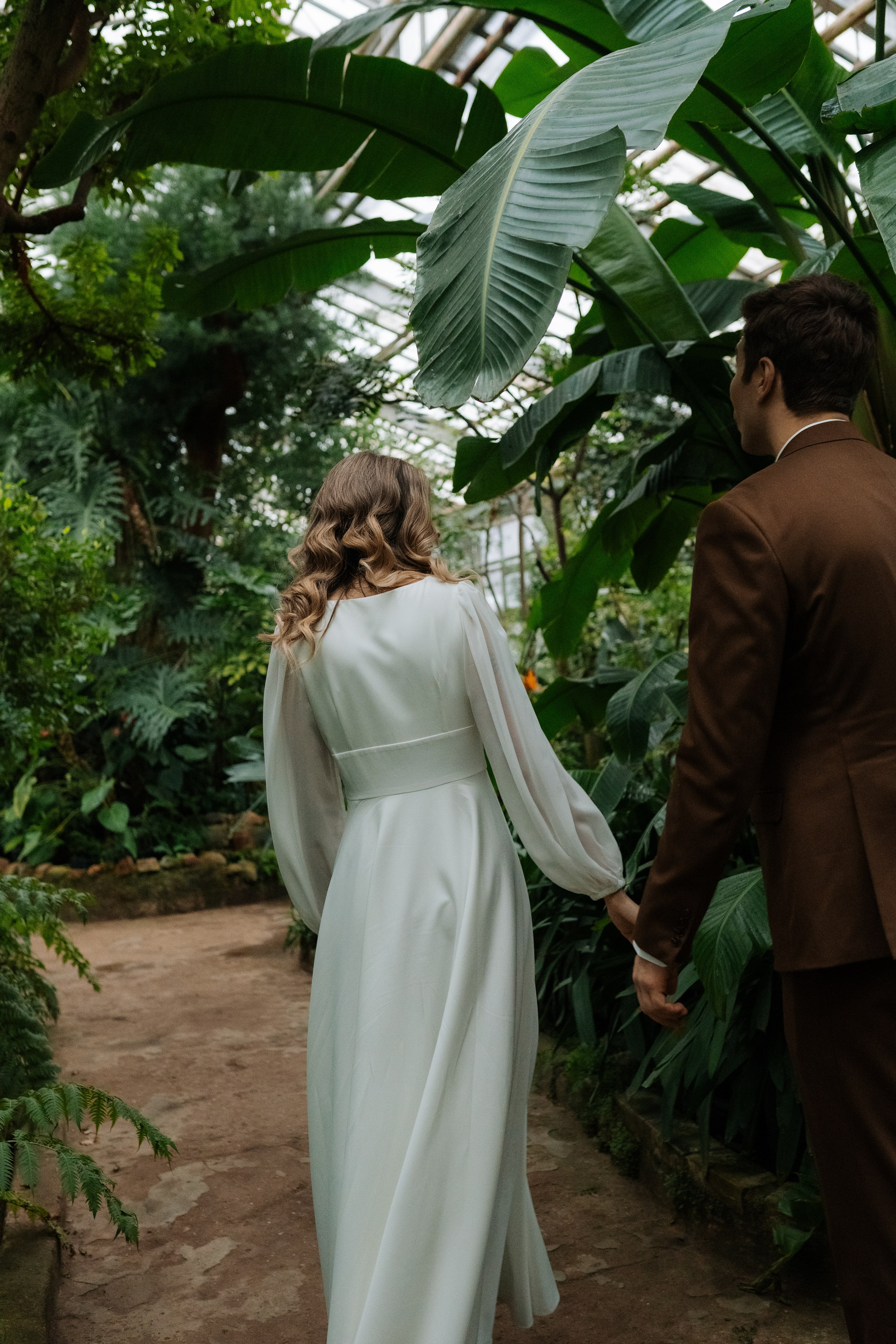 Свадебная фотосессия в оранжерее, Москва. Свадебный фотограф в Москве Анна Полушина