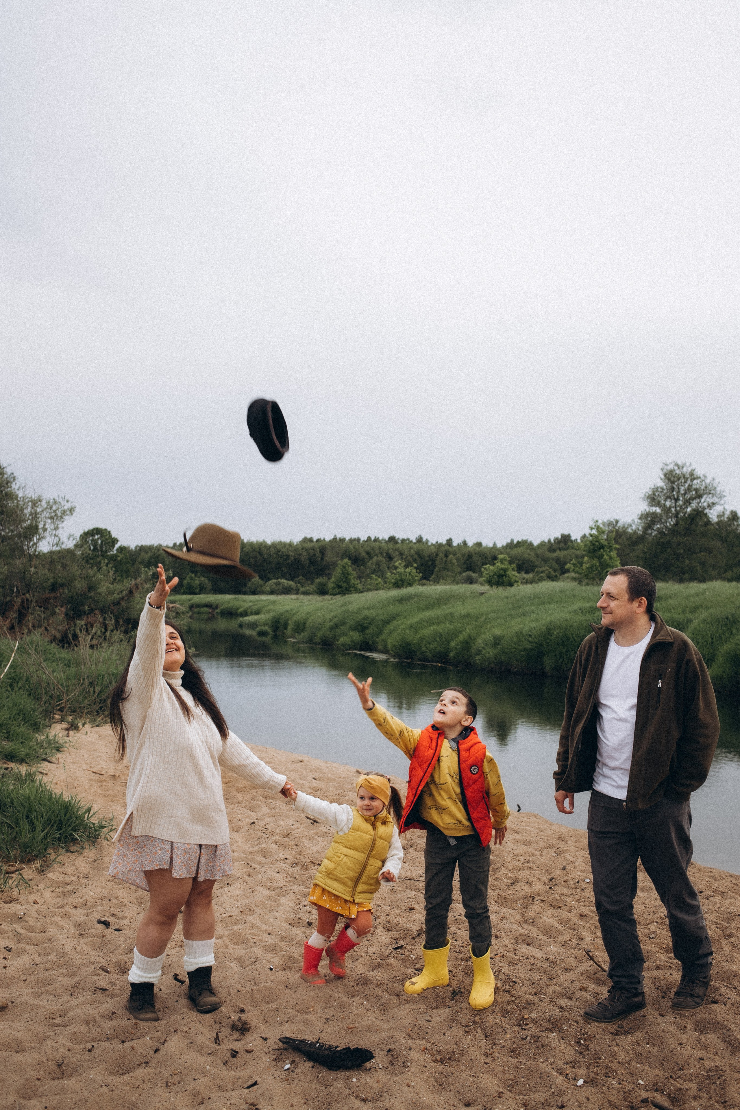 Вася, Юля, Сева и Полинка. Семейный и свадебный фотограф Анна Кожокарь