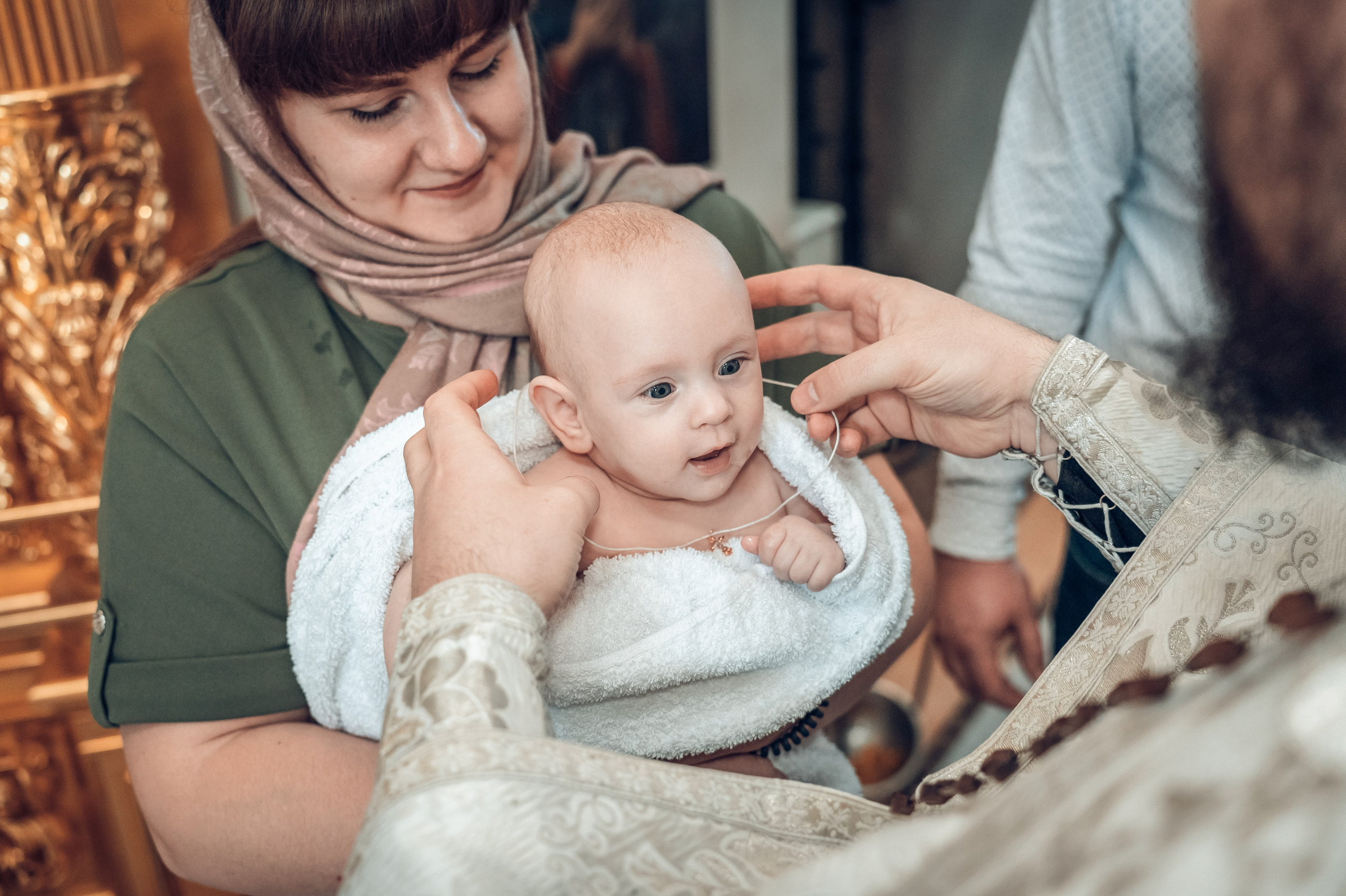 Крещение Ксении в храме Петра и Павла. Фотограф на Крещение Тула и Венчание в Туле, детский и семейный фотограф