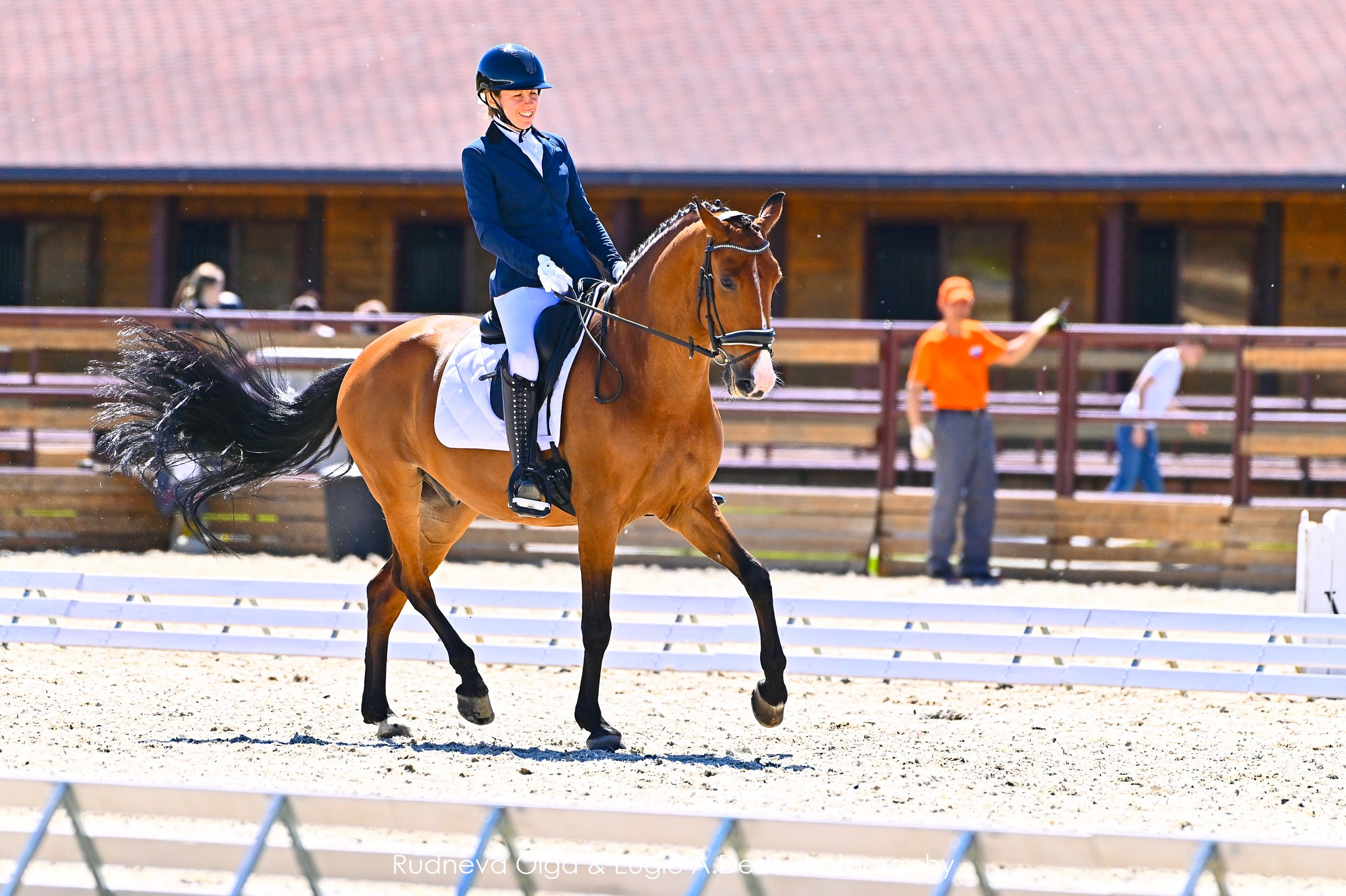 Кубок Истринского городского округа по выездке —18 мая 2024. ТУРНИРНАЯ КОННАЯ ФОТОГРАФИЯ, Руднева Ольга и Евгений Адеев