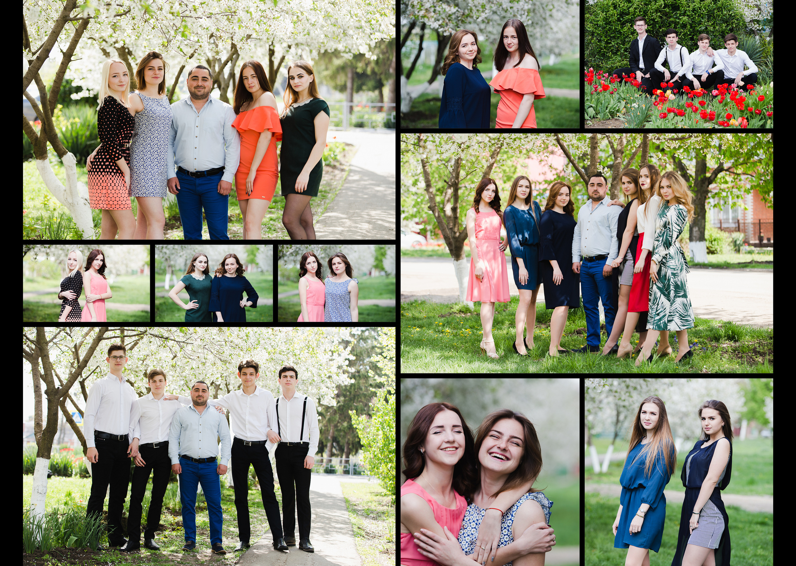 Фотокнига 15 разворотов (30 страниц). Выпускные альбомы Edi ART