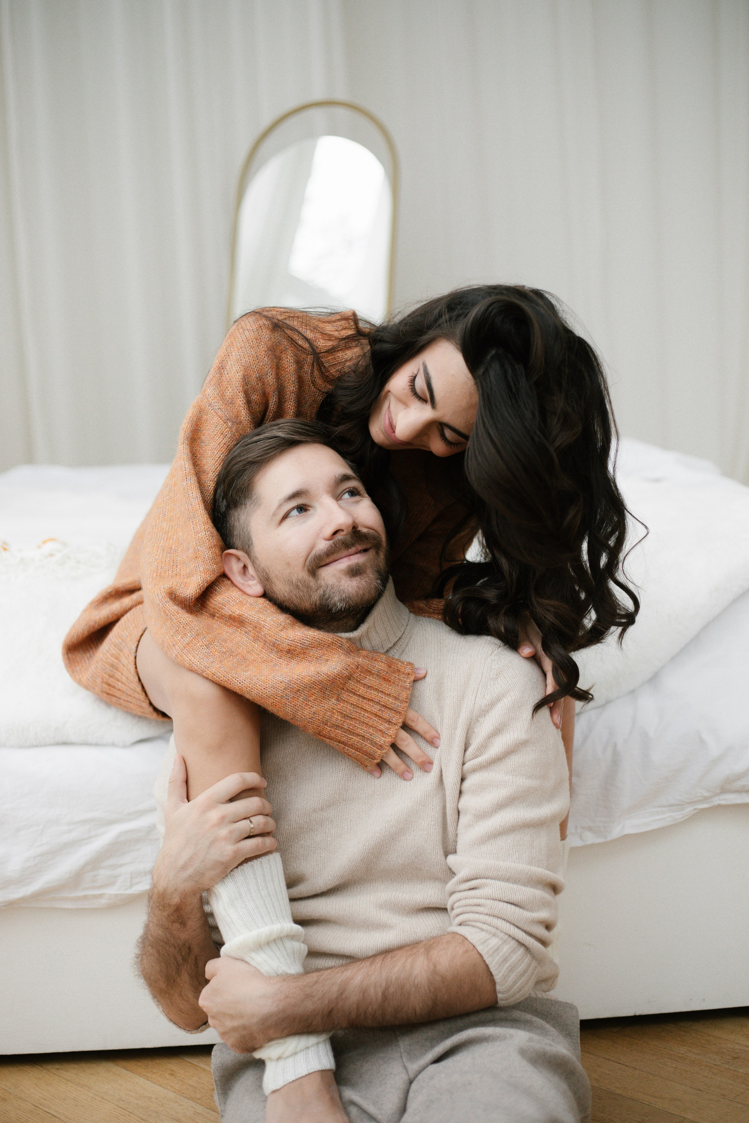 Новогодняя фотосессия для пары. Свадебный и семейный фотограф Анастасия Романова в Москве и Московской области