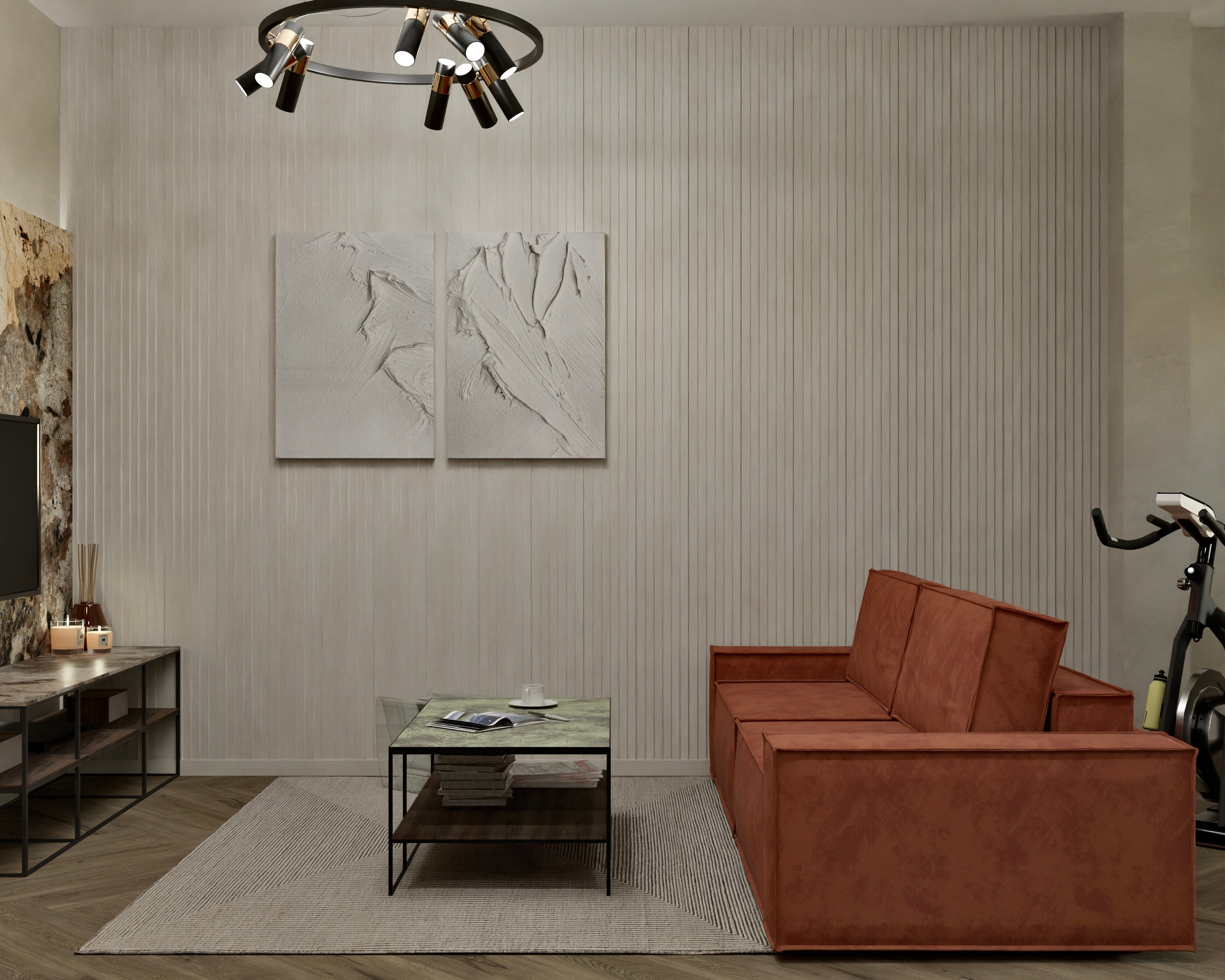 Двухкомнатная квартира — 57 м². DMDesign — студия дизайна интерьеров