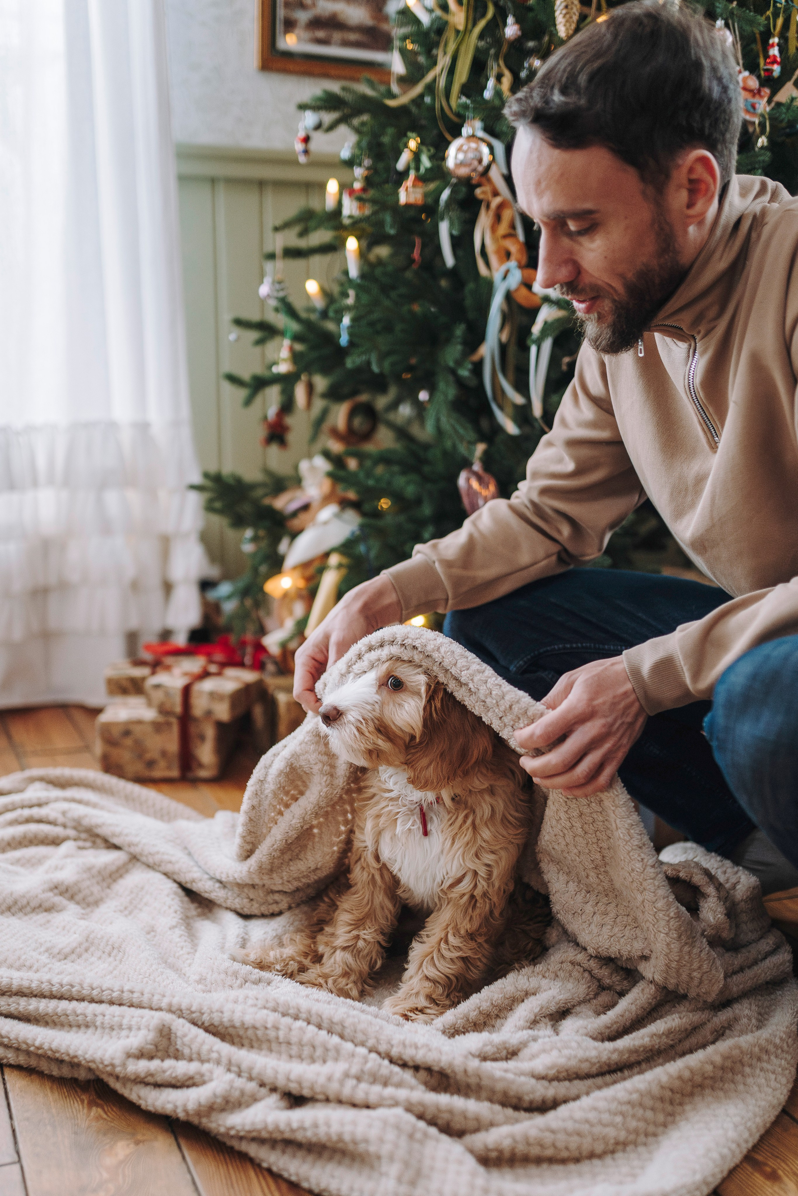 Мёрфи, Таня и Антон. Фотограф анималист в Спб недорого Олеся Майорова