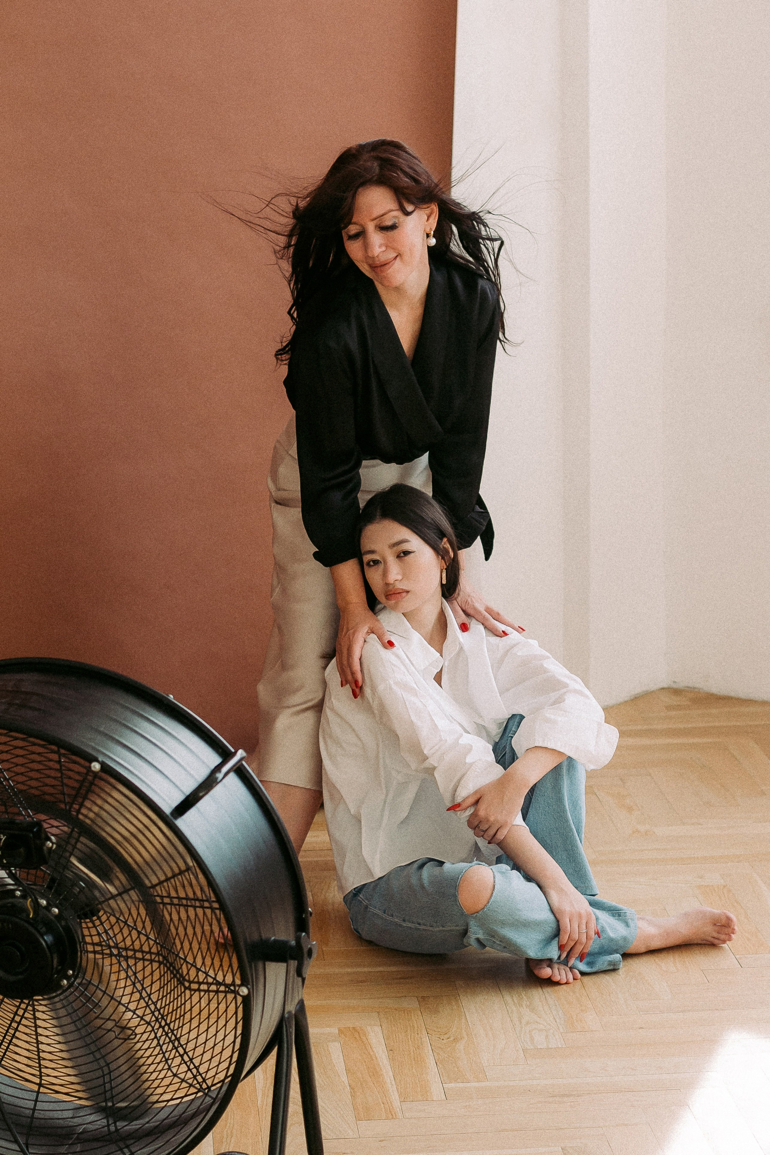 Настя с мамой