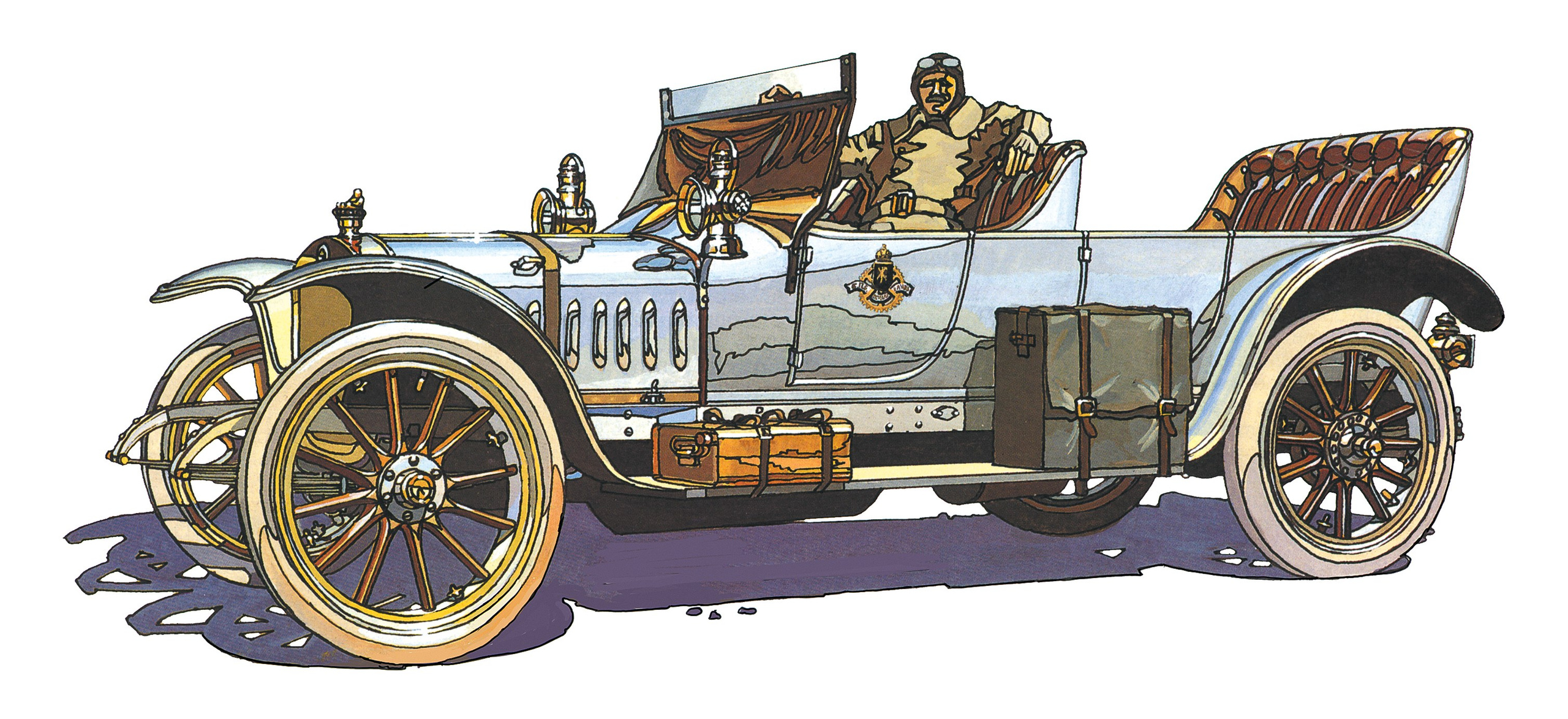 Серия рисунков для журнала «За рулем». Главная