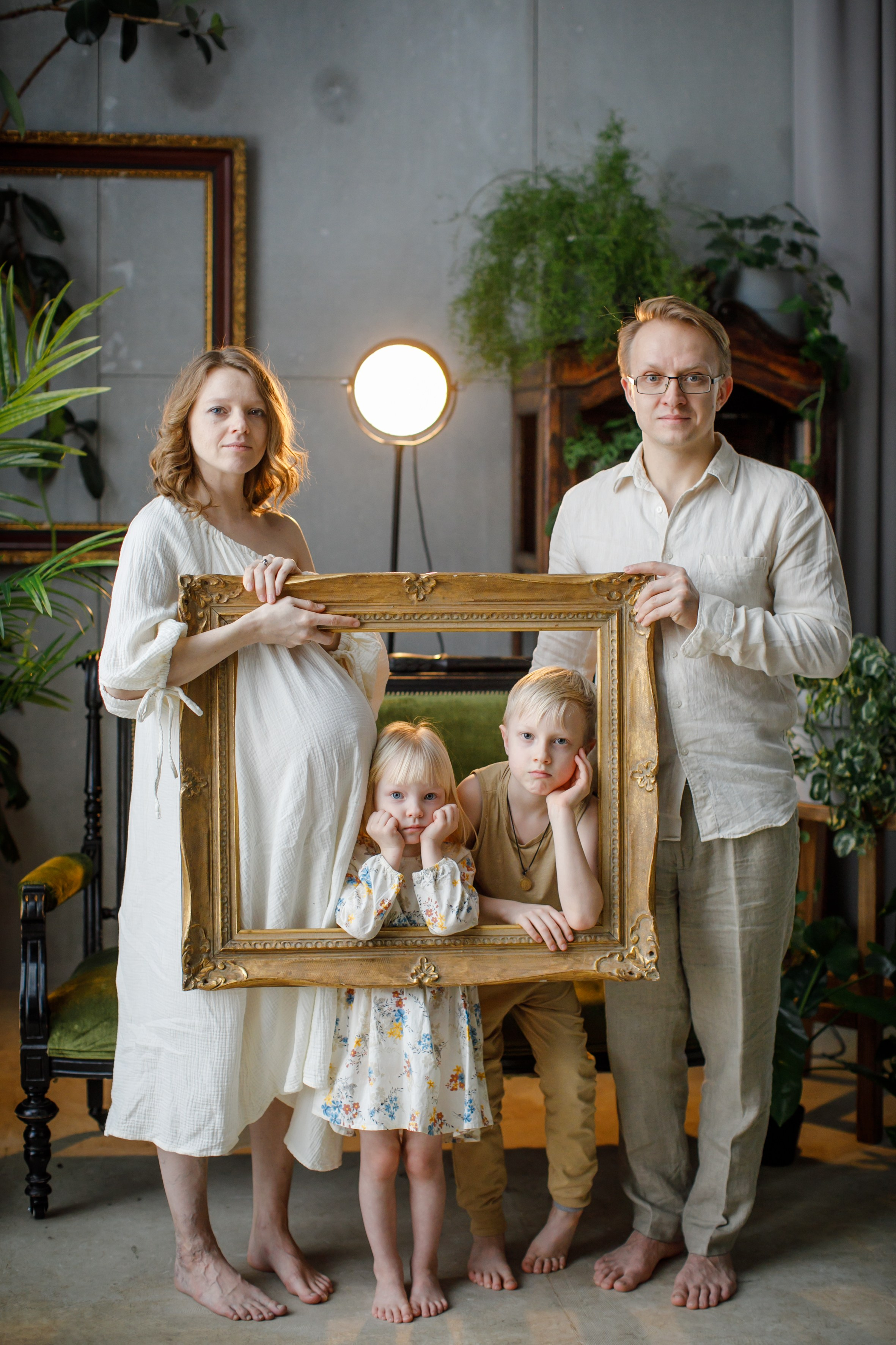 Семейное. Анюта, Даня и дети. Школьные альбомы, Семейные съемки, Портреты, Фотограф Елена Кузнецова