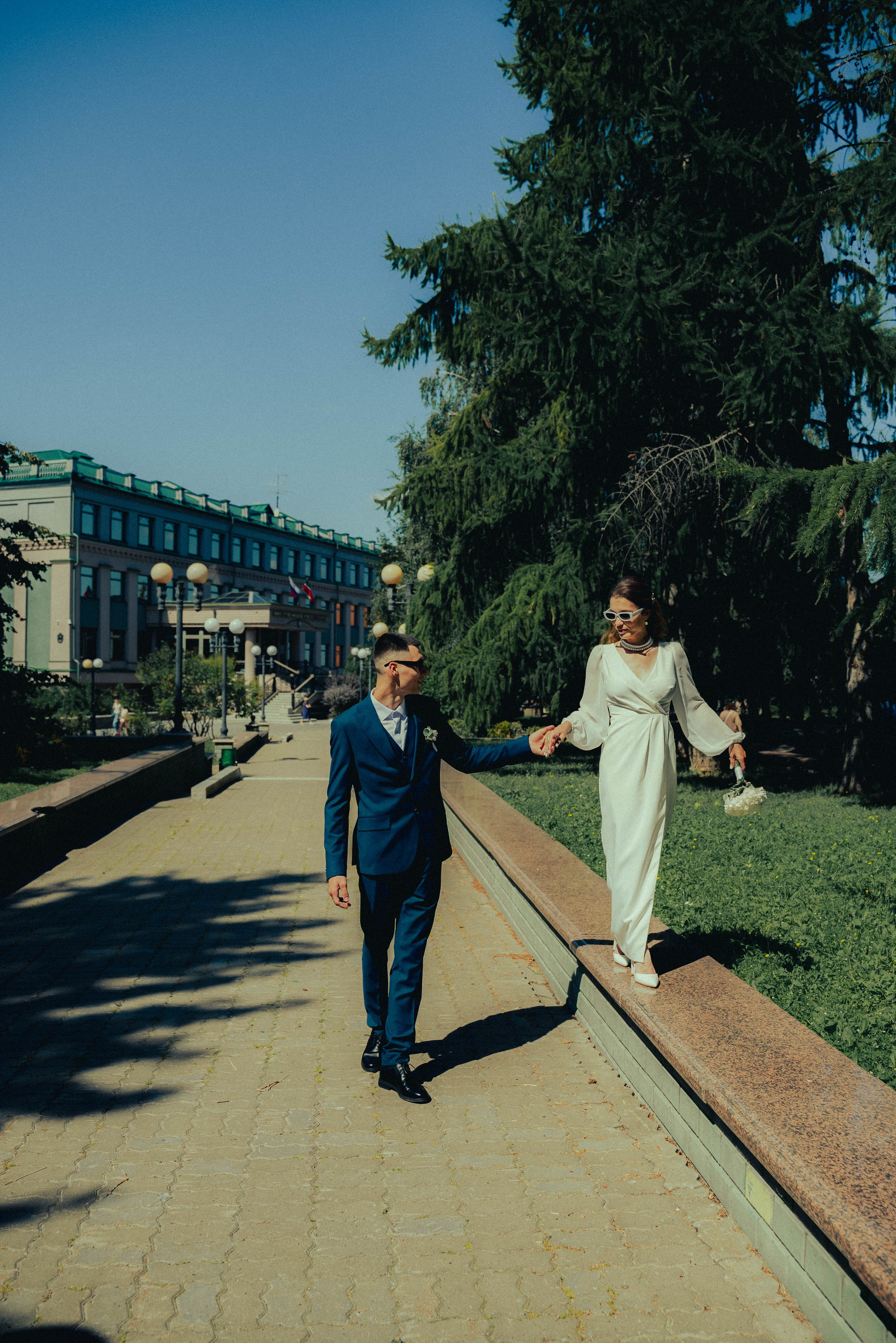 Свадебная прогулка Ольги и Вадима. Портретный фотограф в Казани Алёна Евсеева