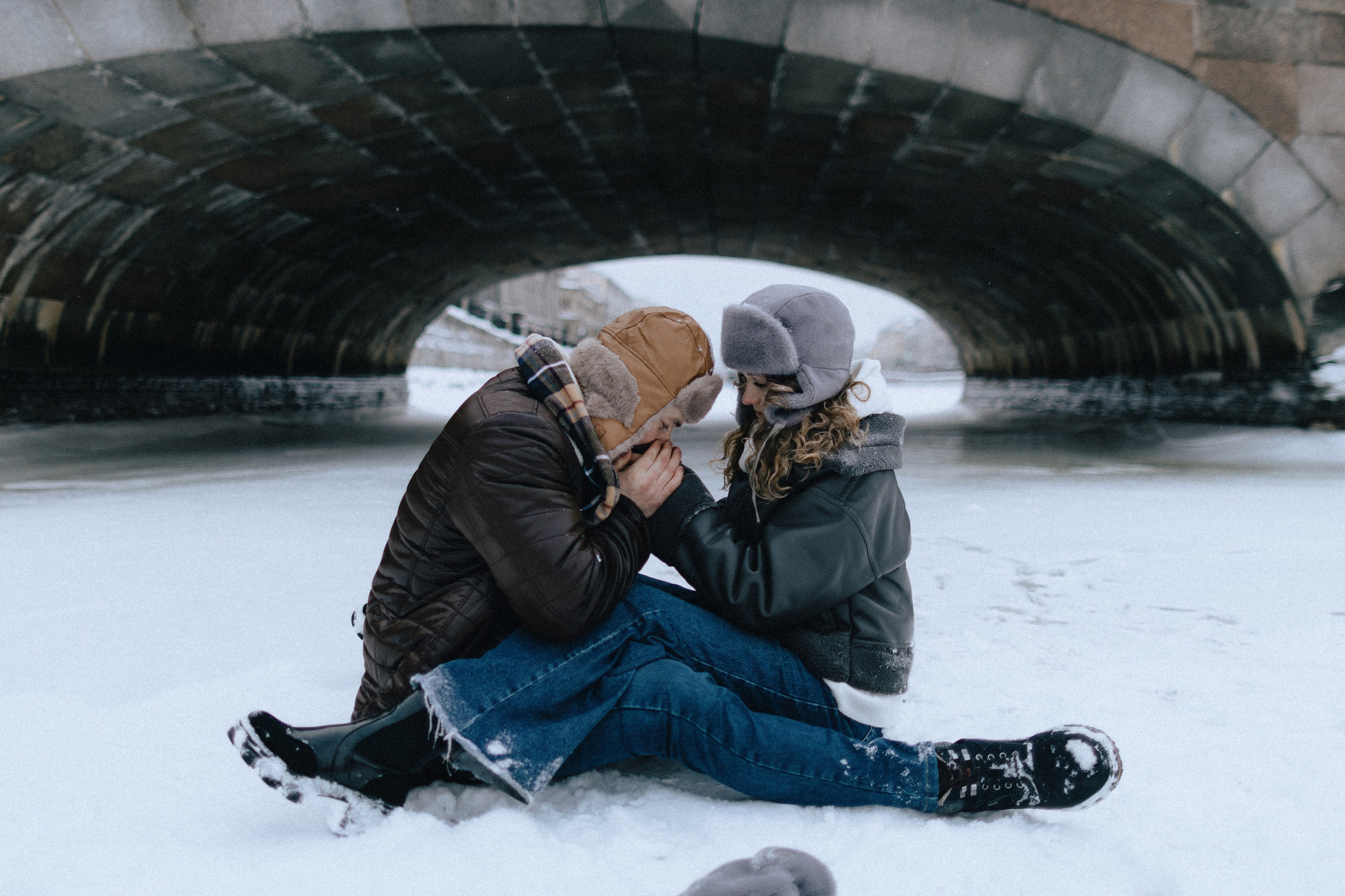 Зима на Фонтанке. Юлия Анисимова — свадебный и семейный фотограф в Санкт-Петербурге