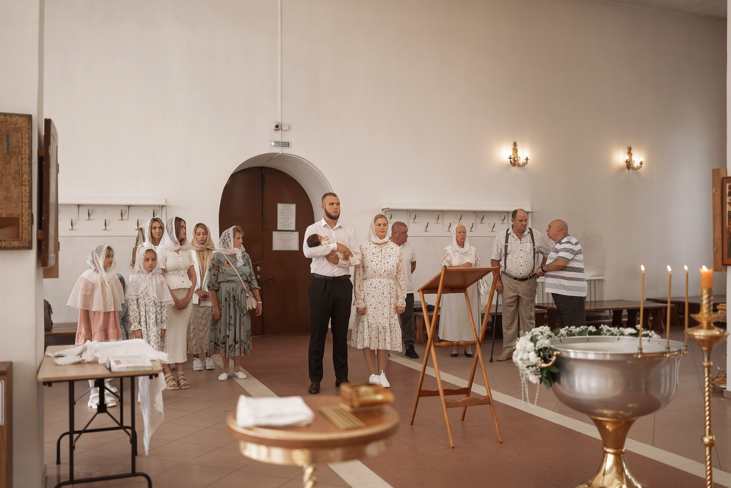 Крещение Варвары. Семейный и свадебный фотограф в Москве Леванова Александра