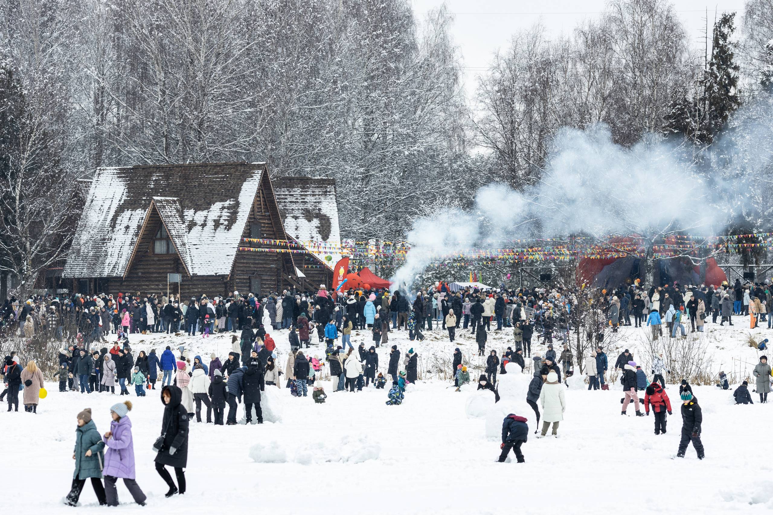 Масленичные гулянья в Берендеевке Кострома