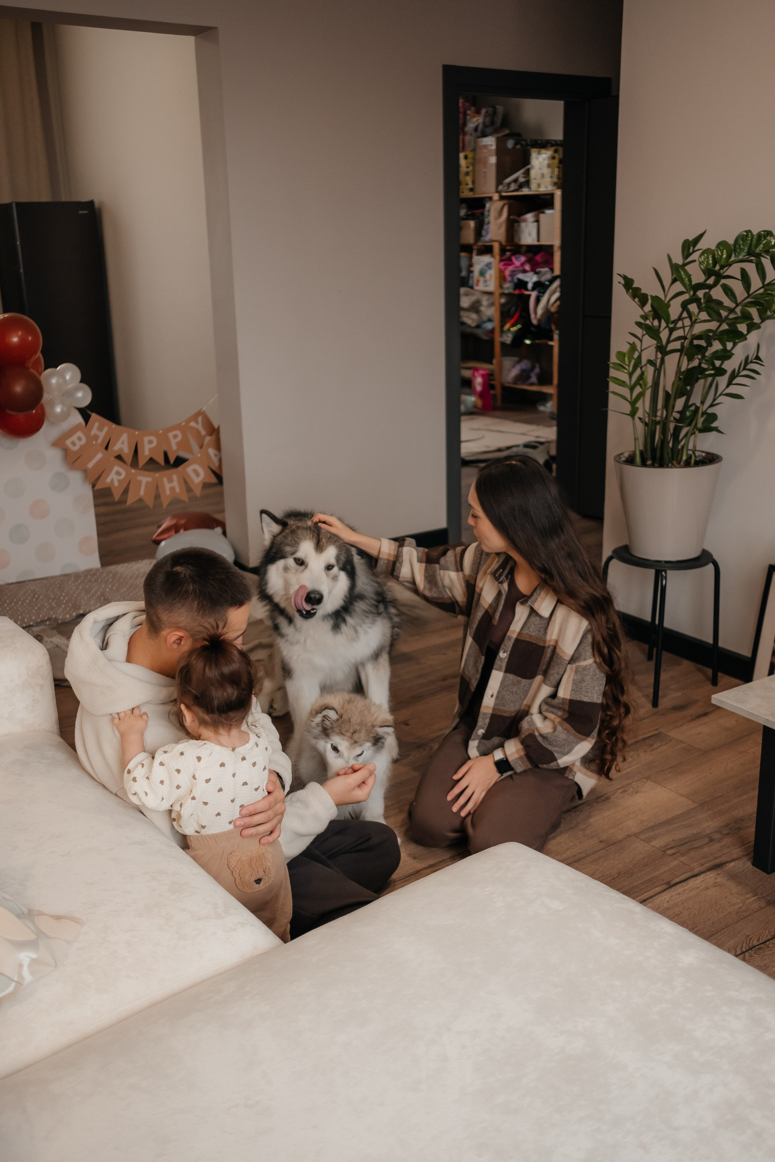 Катя, Саша и Еся | домашняя съемка. Фотограф в Новосибирске Диана Ильиных