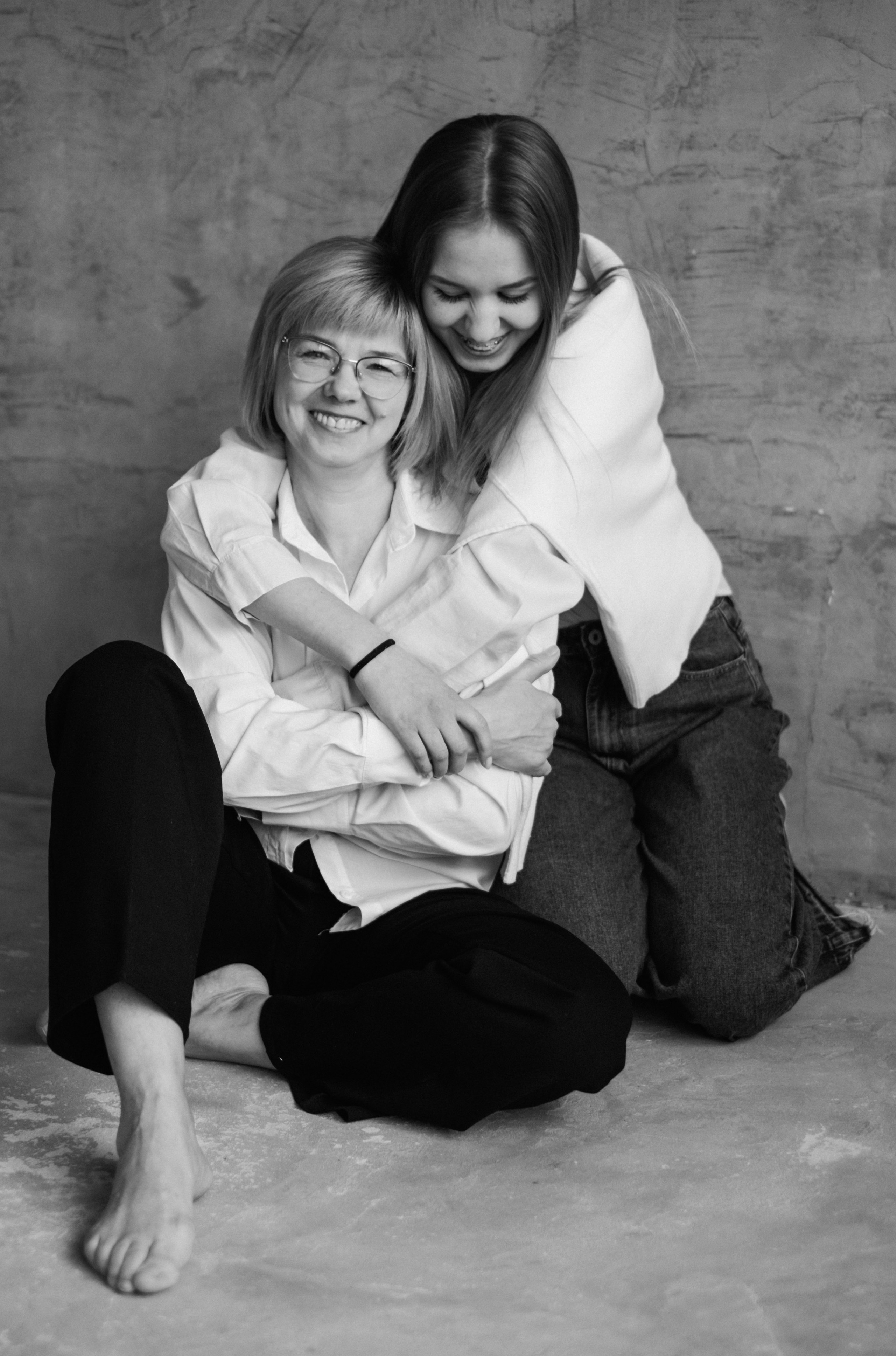 Наталья и Оля | мама и дочь в студии. Фотограф в Новосибирске Диана Ильиных