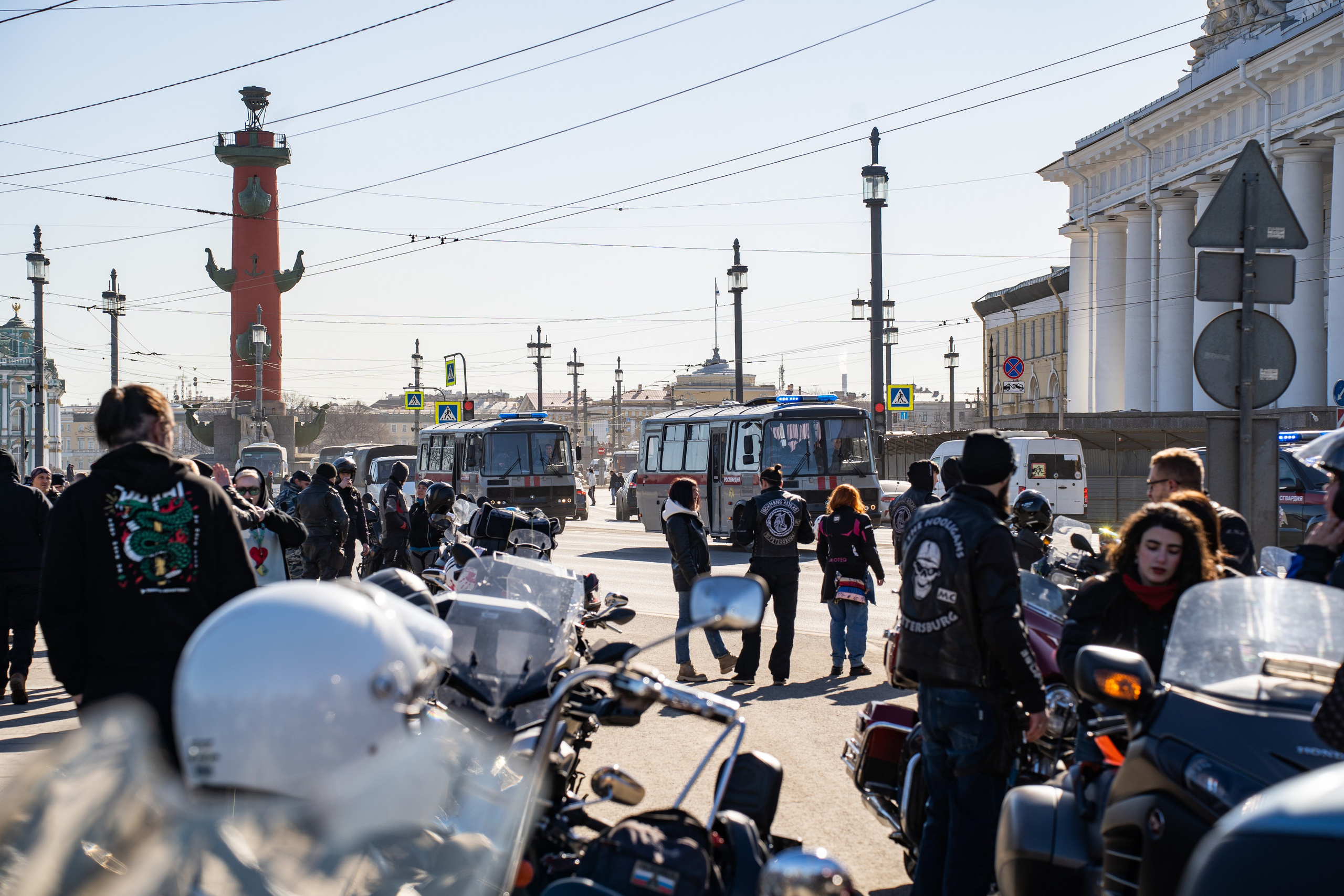 Весенний прохват мотоклуба Normans Riders MC. Концертный и репортажный фотограф в Санкт-Петербурге Слава Пахомов