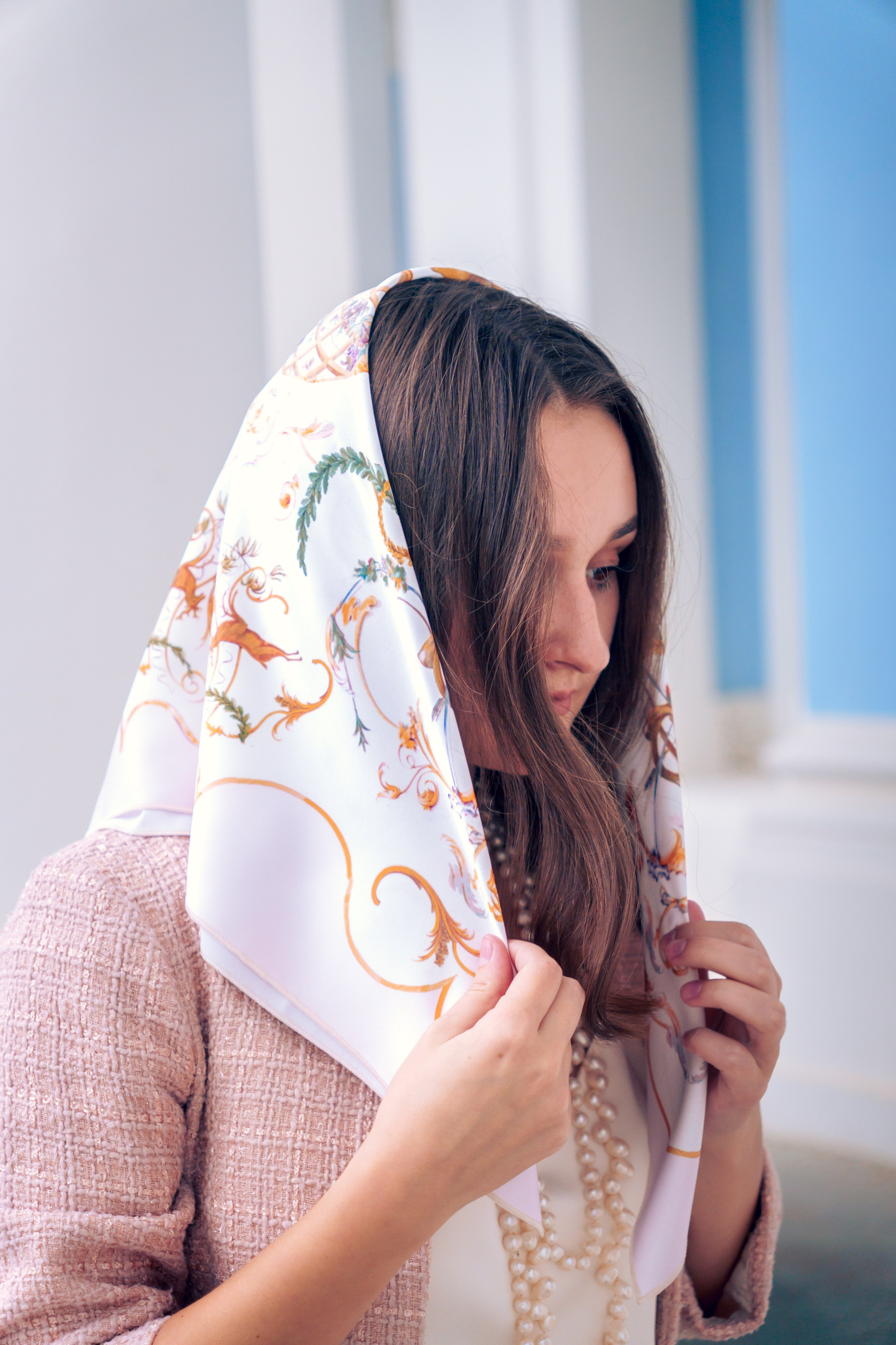 Коллекция платков Дарьи Ильичевой. Фотограф в Санкт-Петербурге Ибрагимова Алина