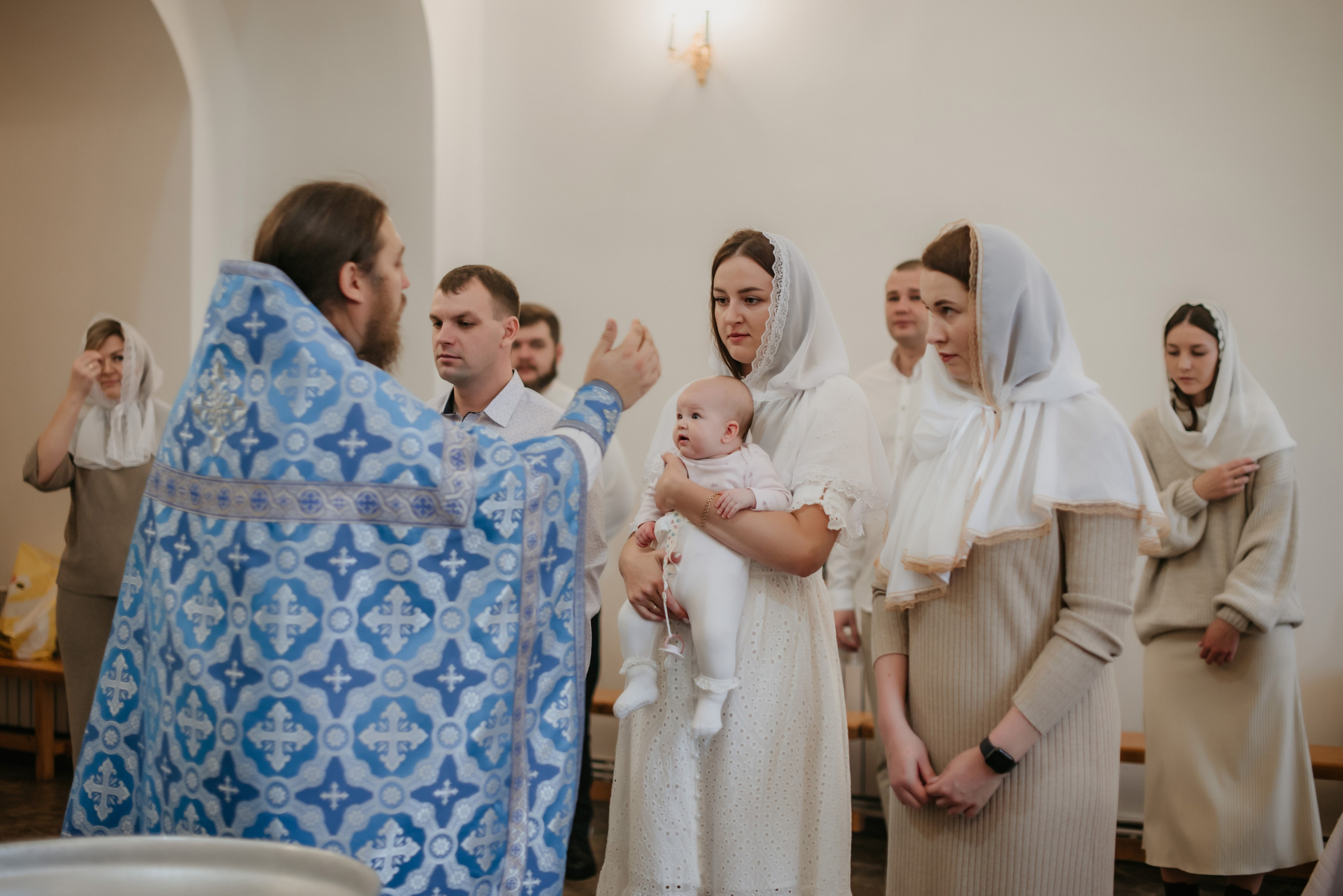 Таинство крещения Анны. Свадебный, семейный и портретный фотограф в Суворове Анастасия Седыкин