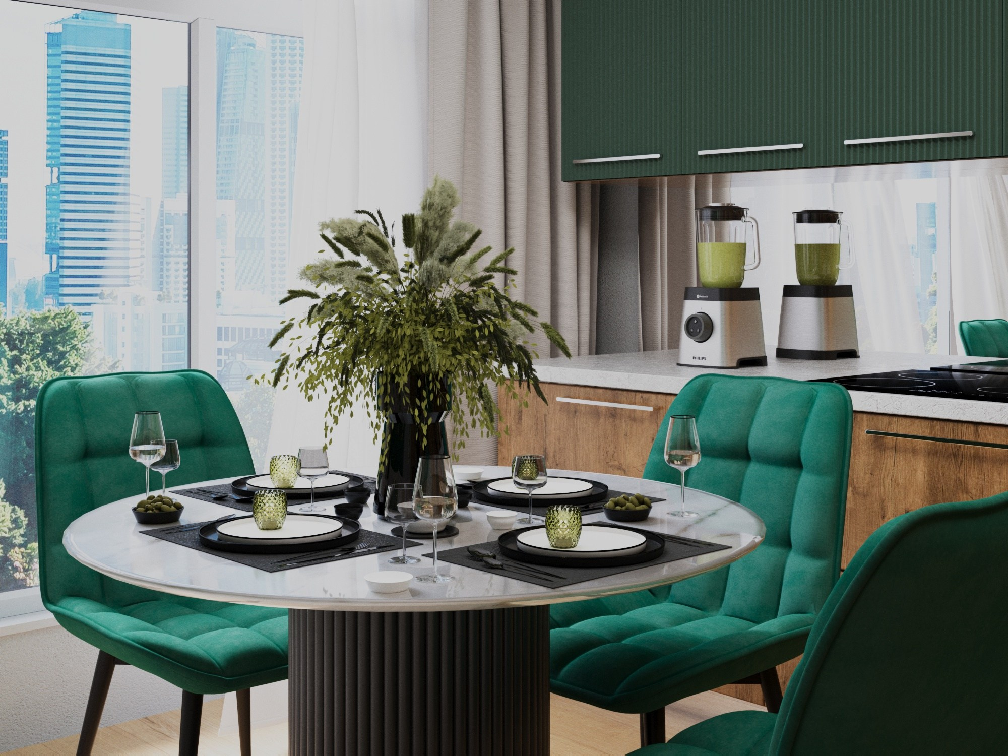 Кухня для молодой пары (г. Кемерово). Ирина Змазнева_Дизайнер интерьера_Новосибирск