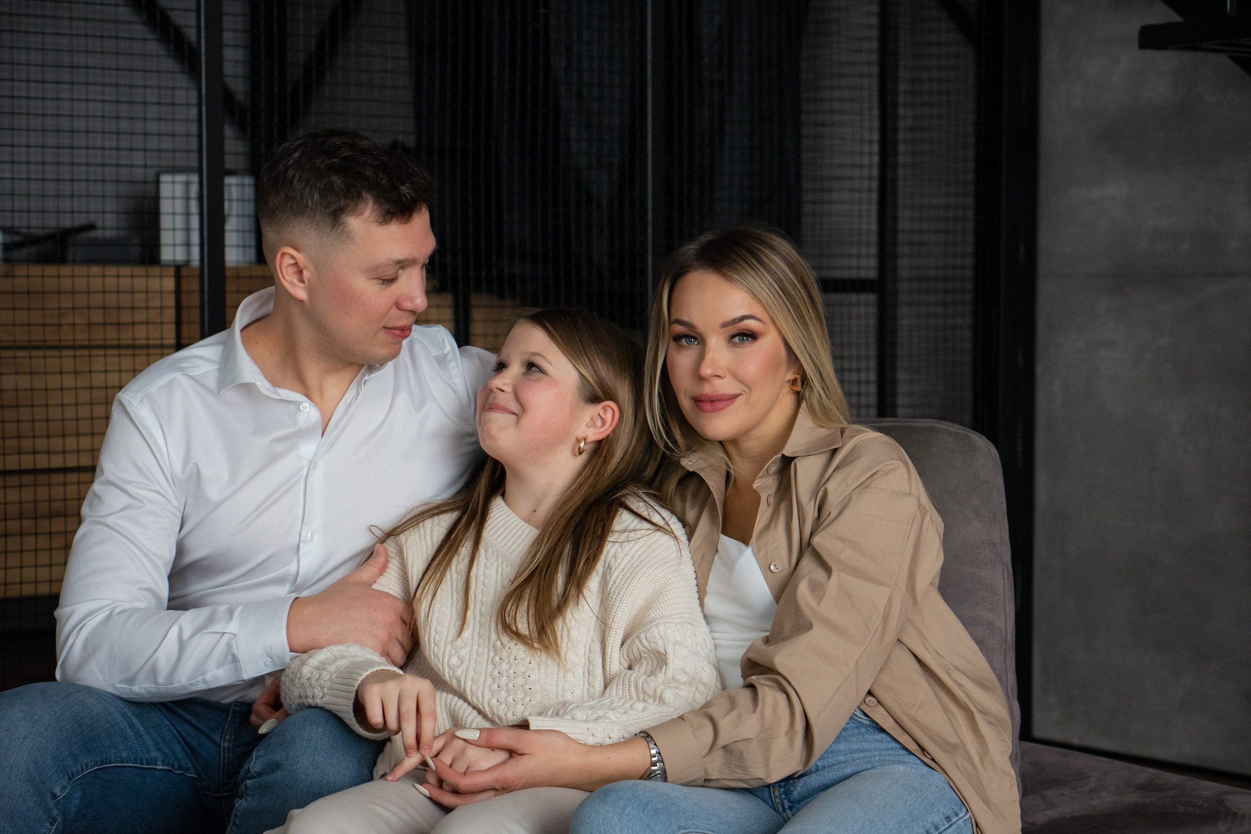 Семья К. Новогодняя история в студии. Фотограф Ольга Игорева