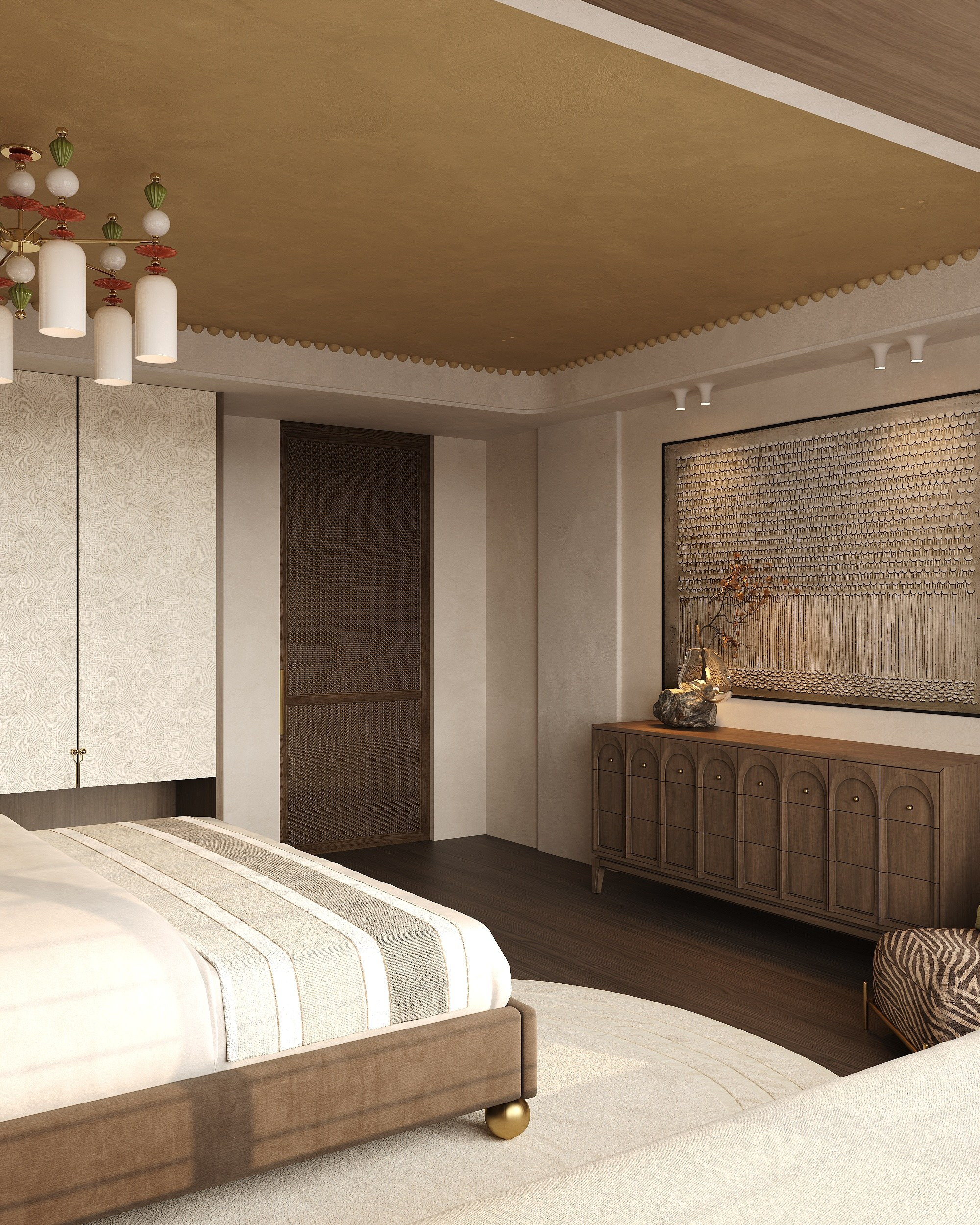 Cozy bedroom. Solovets visualization