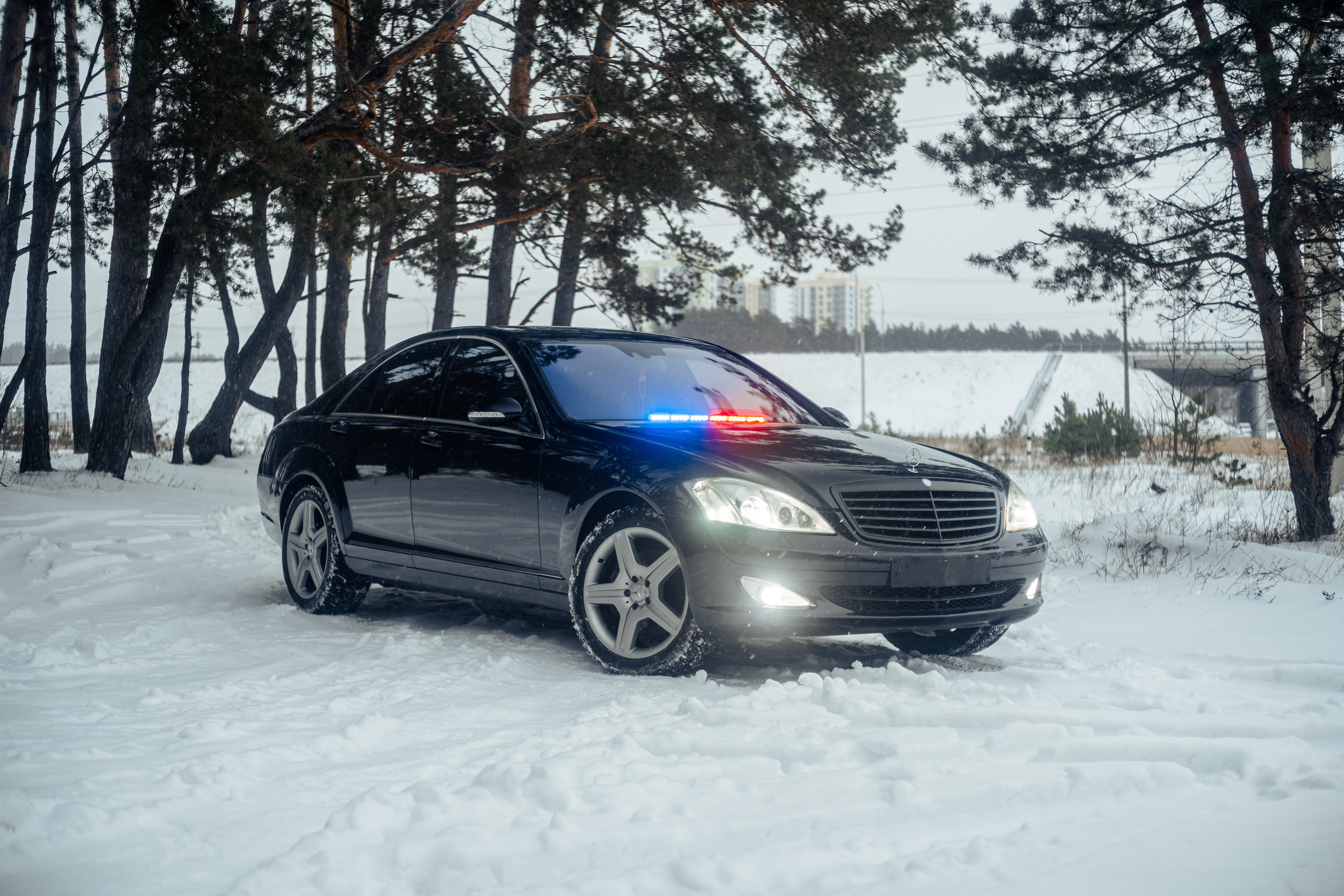 Автомобильная фото-сессия Mercedes-Benz S-class W221 в Калуге