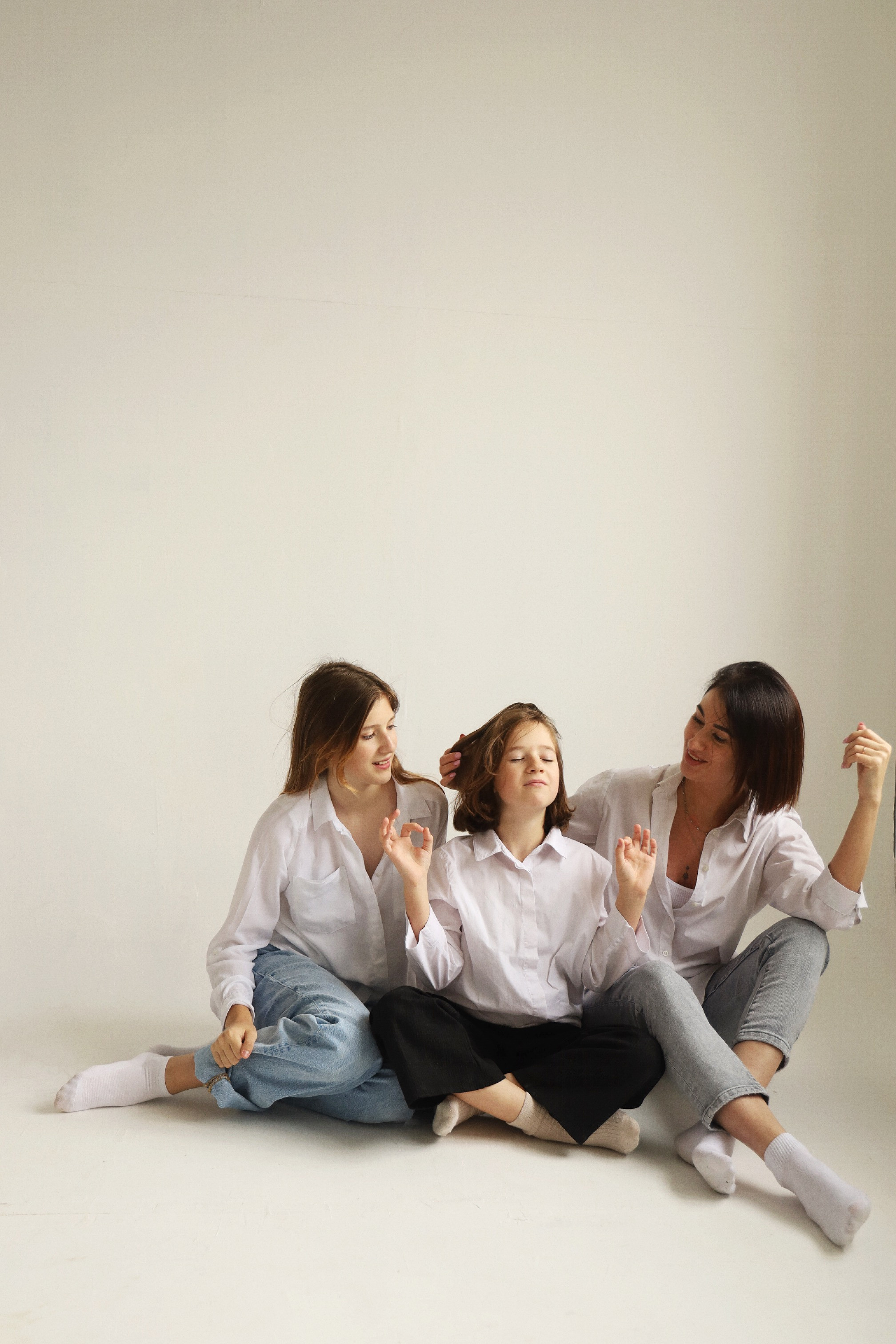 Настя с дочками фотодень. Фотограф Полярные Зори, Кандалакша, Мурманская область Мария Потапова