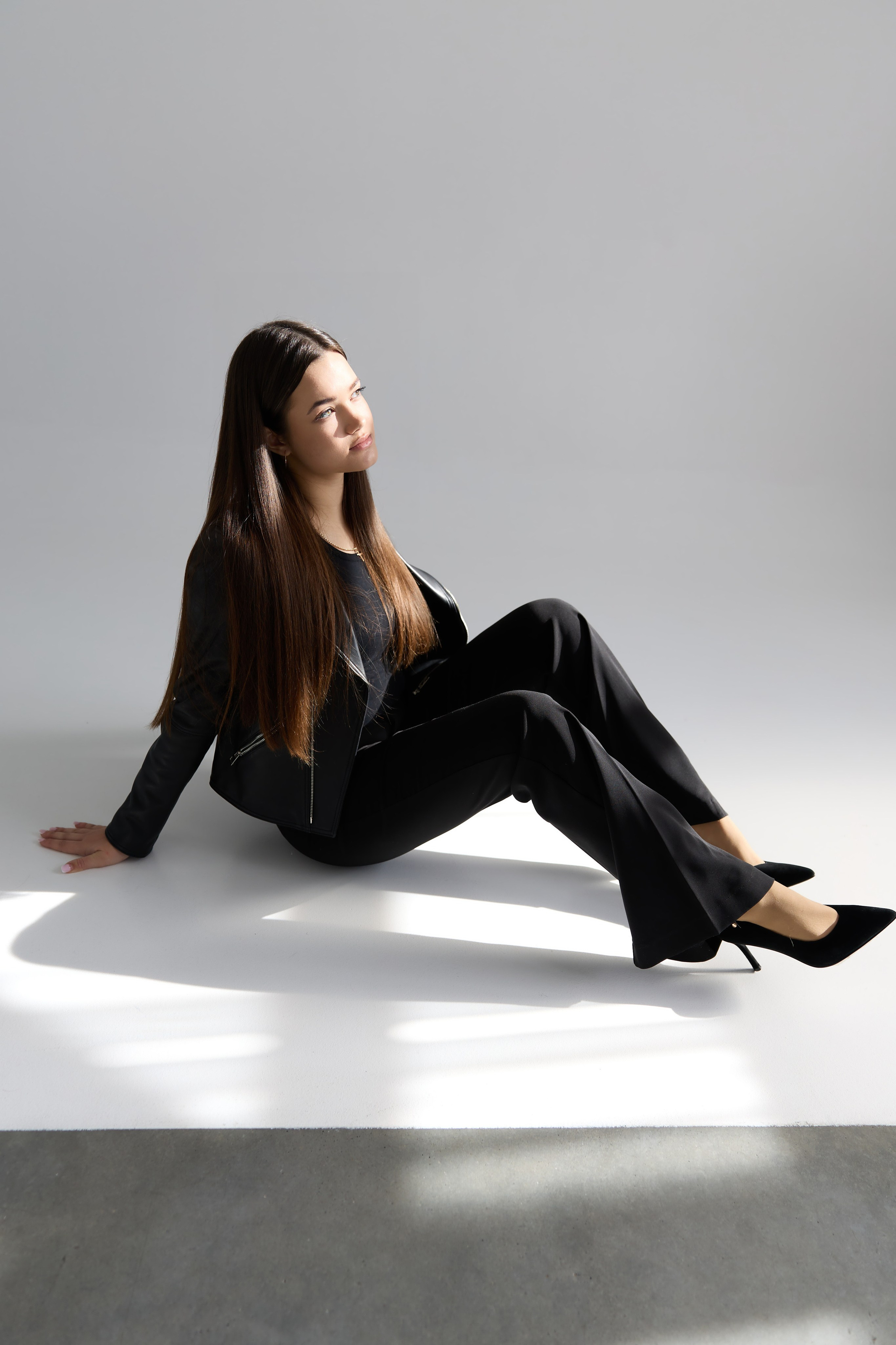 Портрет с лучами солнца