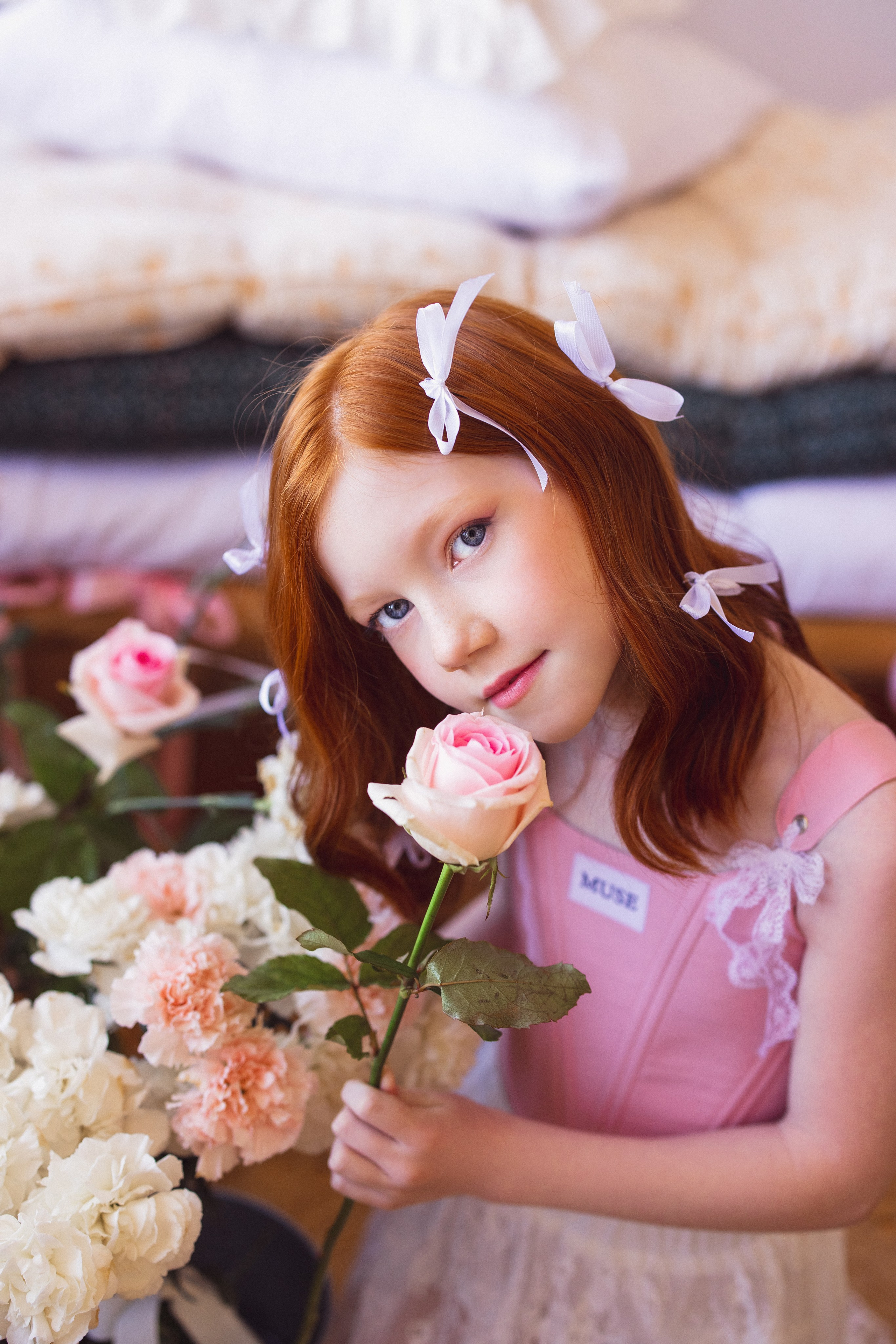 Фотосессия с живыми цветами в фотостудии г. Краснодар. Семейный и детский фотограф в Краснодаре Анна Трашкова