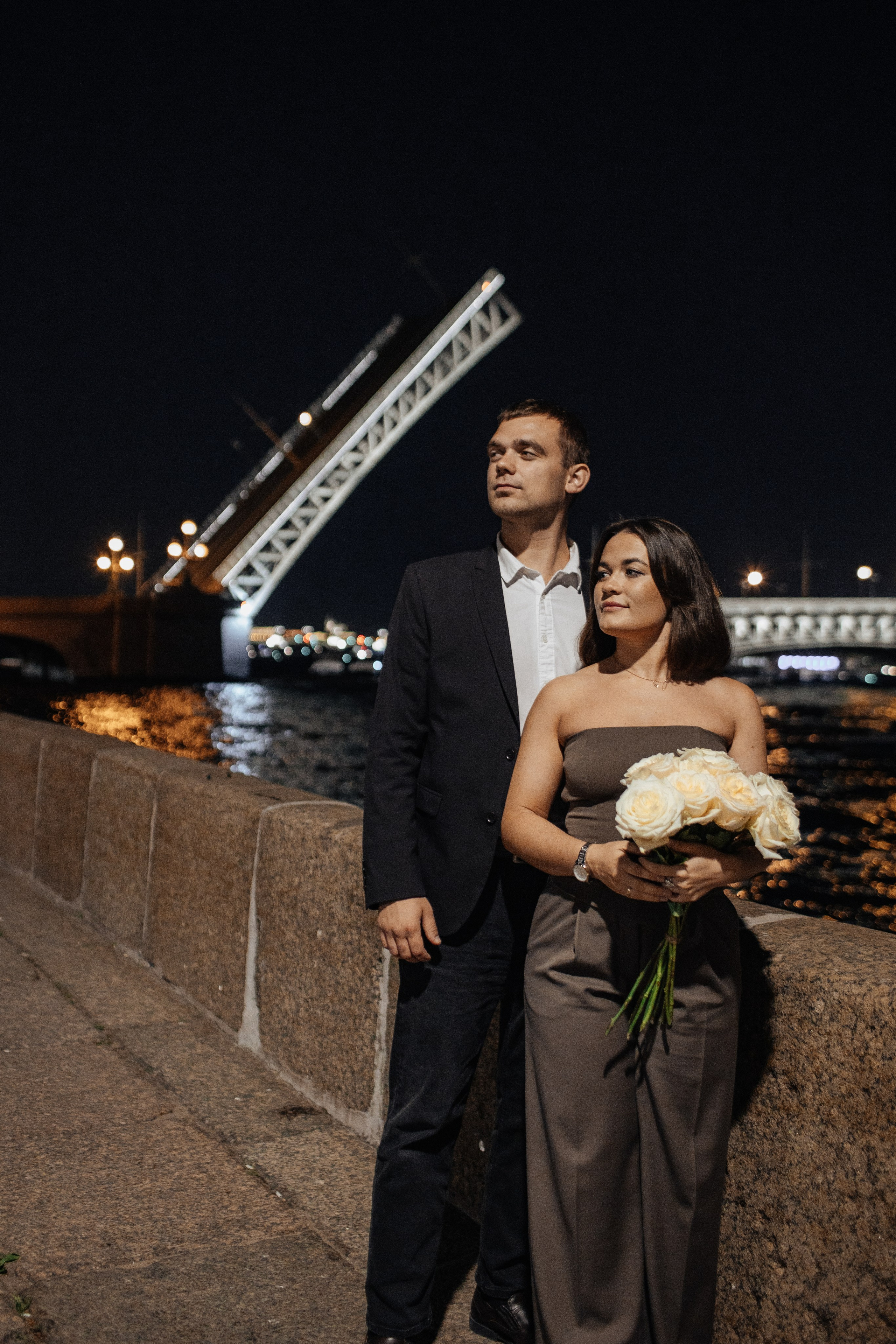 At night. Свадебный фотограф СПБ. Дарья