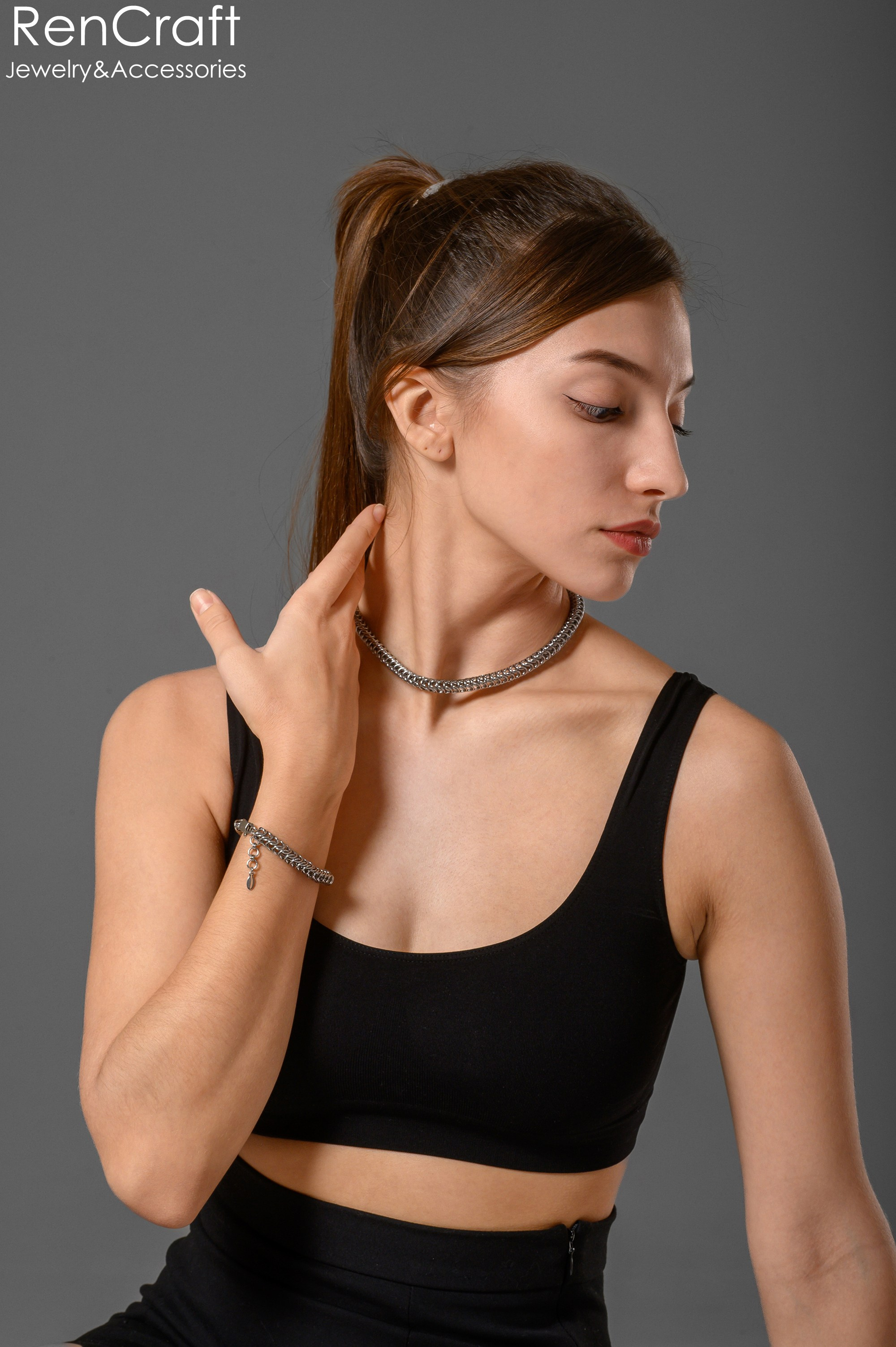 Браслет «Box» кольчужный. RenCraft. Украшения в технике кольчужного плетения