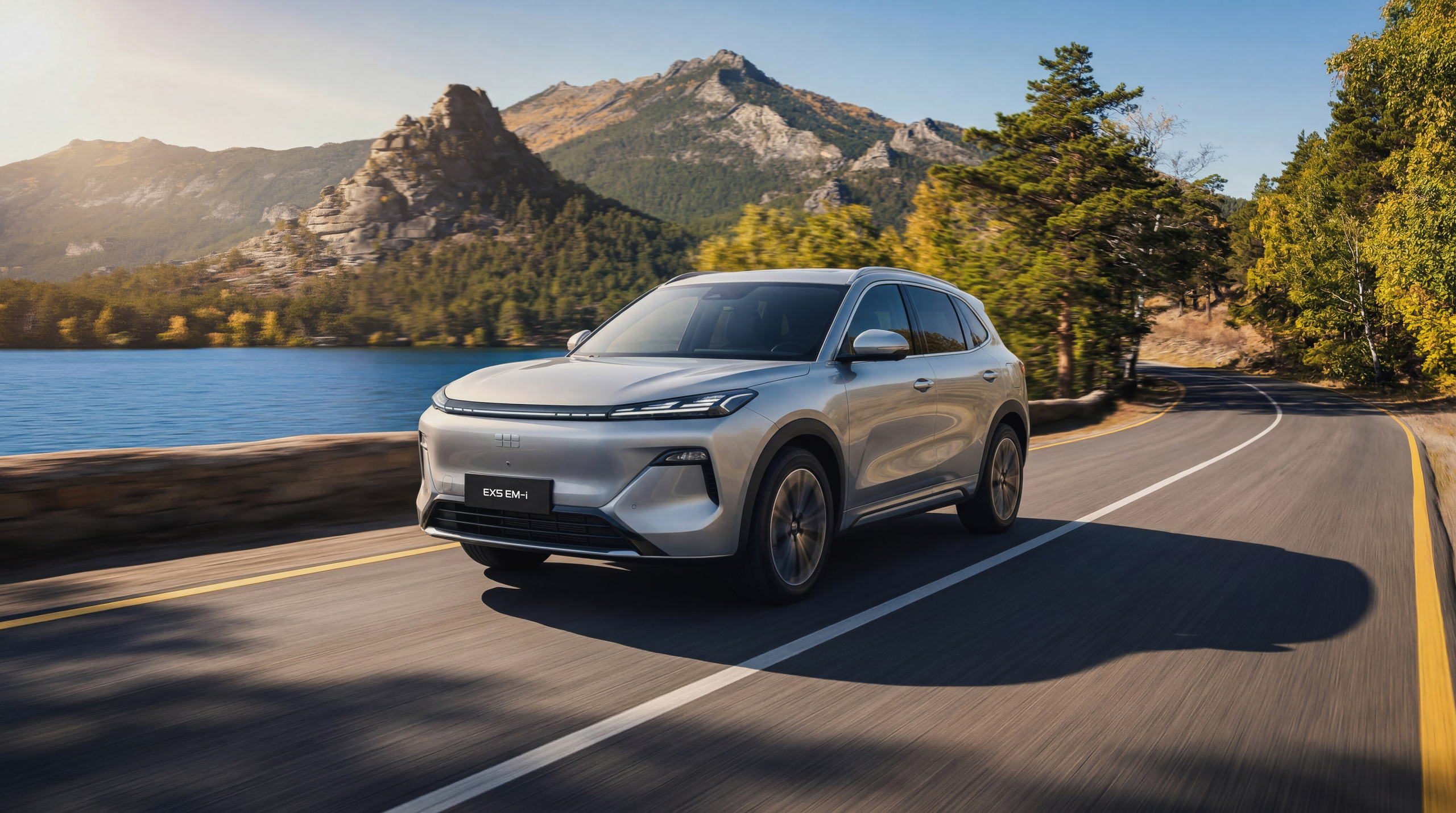 Geely Galaxy EX5 EM-i. Чен Станислав | Автомобильный фотограф | Алматы, Казахстан