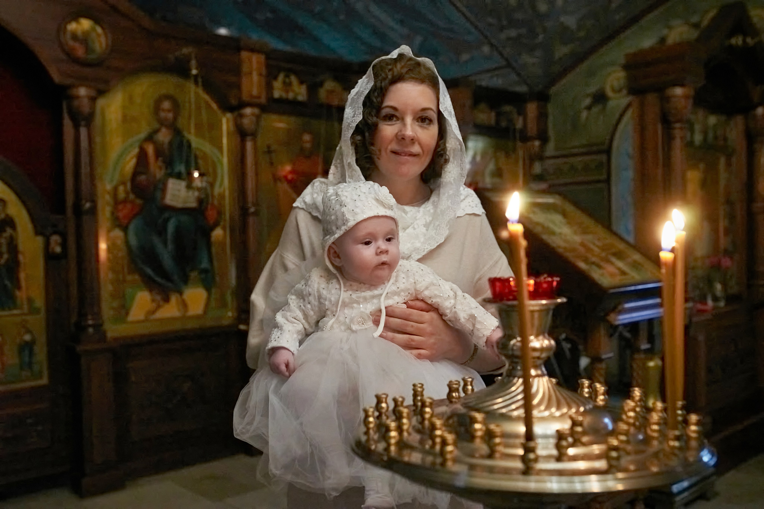 Крещение в Зачатьевском женском монастыре