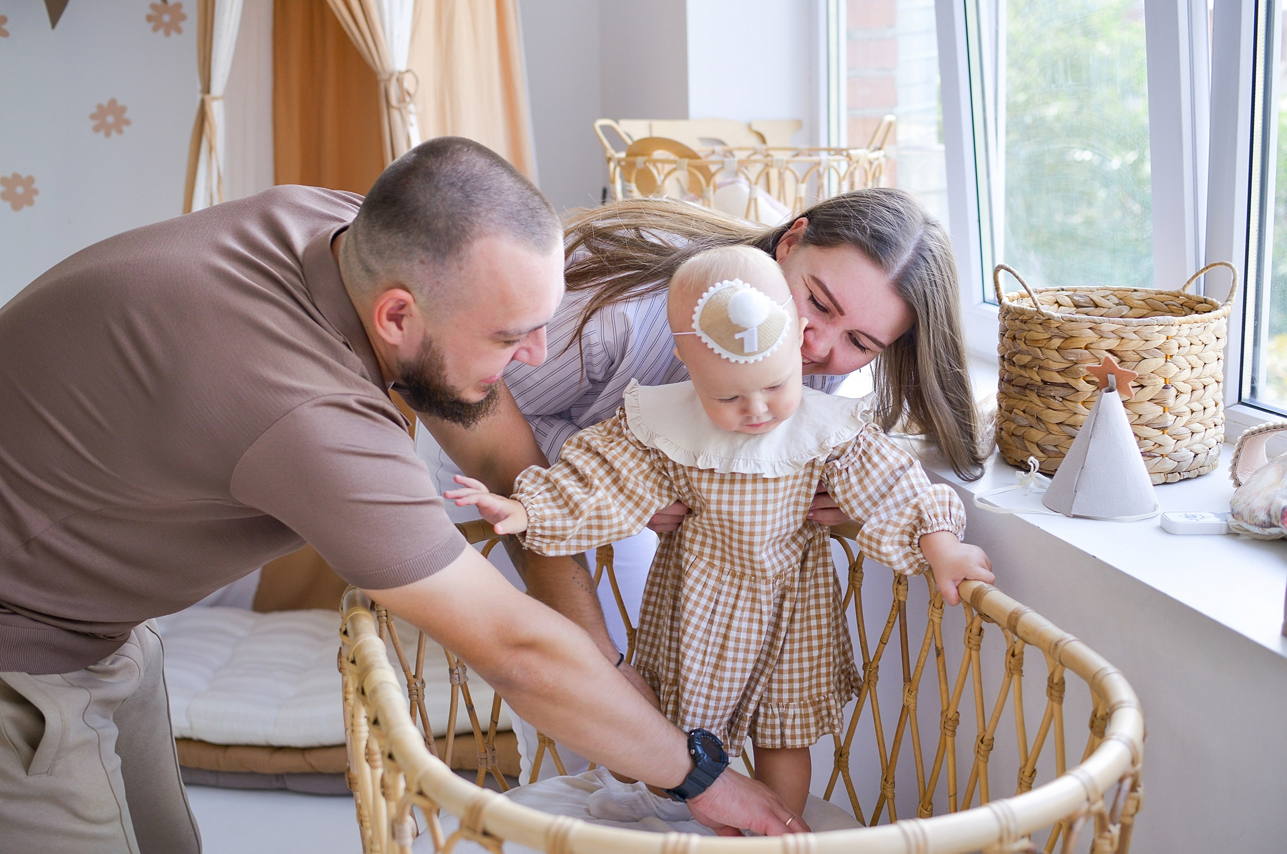 Детская семейная фотосессия на годик. Фотограф новорожденных Краснодар Малышенко Надежда