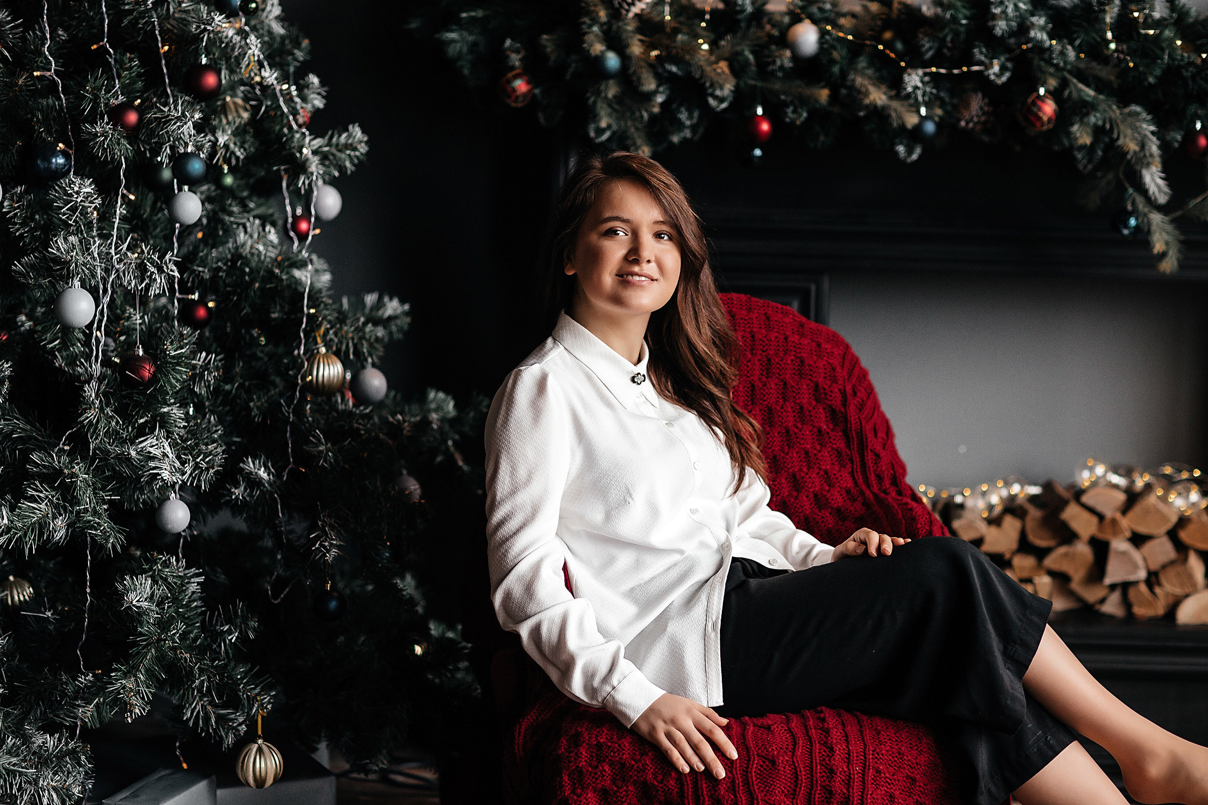 Новогодняя семейная фотосессия. Семейный фотограф в Краснодаре Нина Курнявко