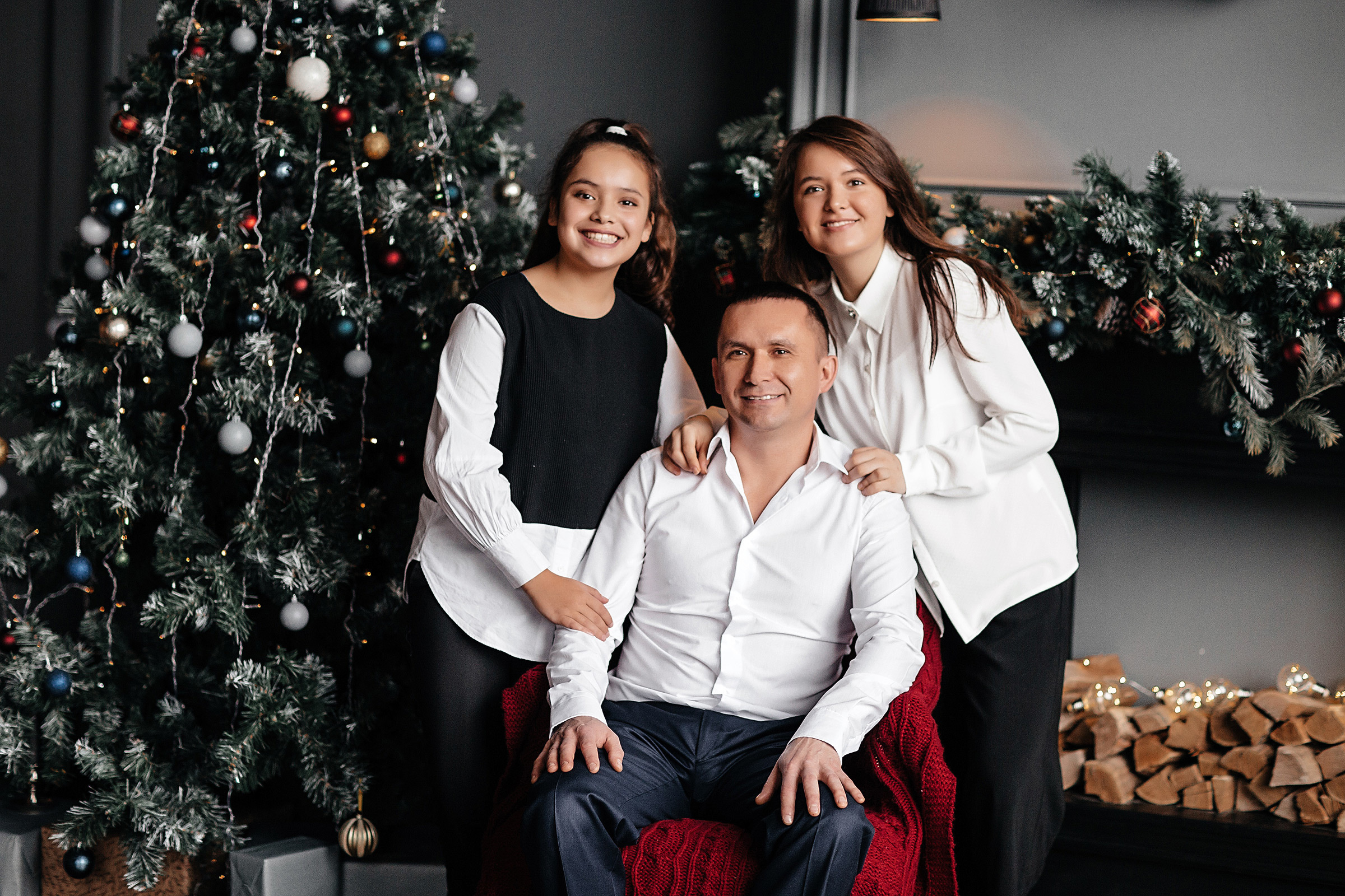 Новогодняя семейная фотосессия. Семейный фотограф в Краснодаре Нина Курнявко