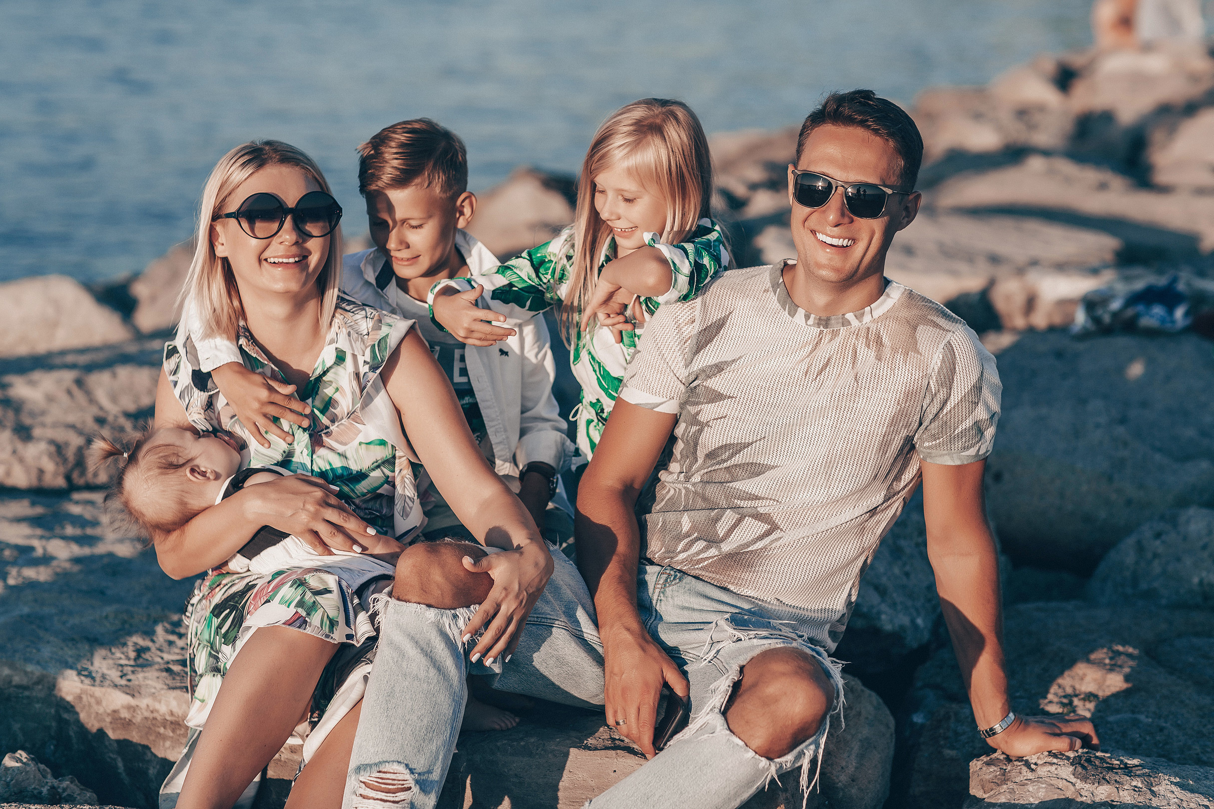 Морская семейная фотосессия. Семейный фотограф в Краснодаре Нина Курнявко