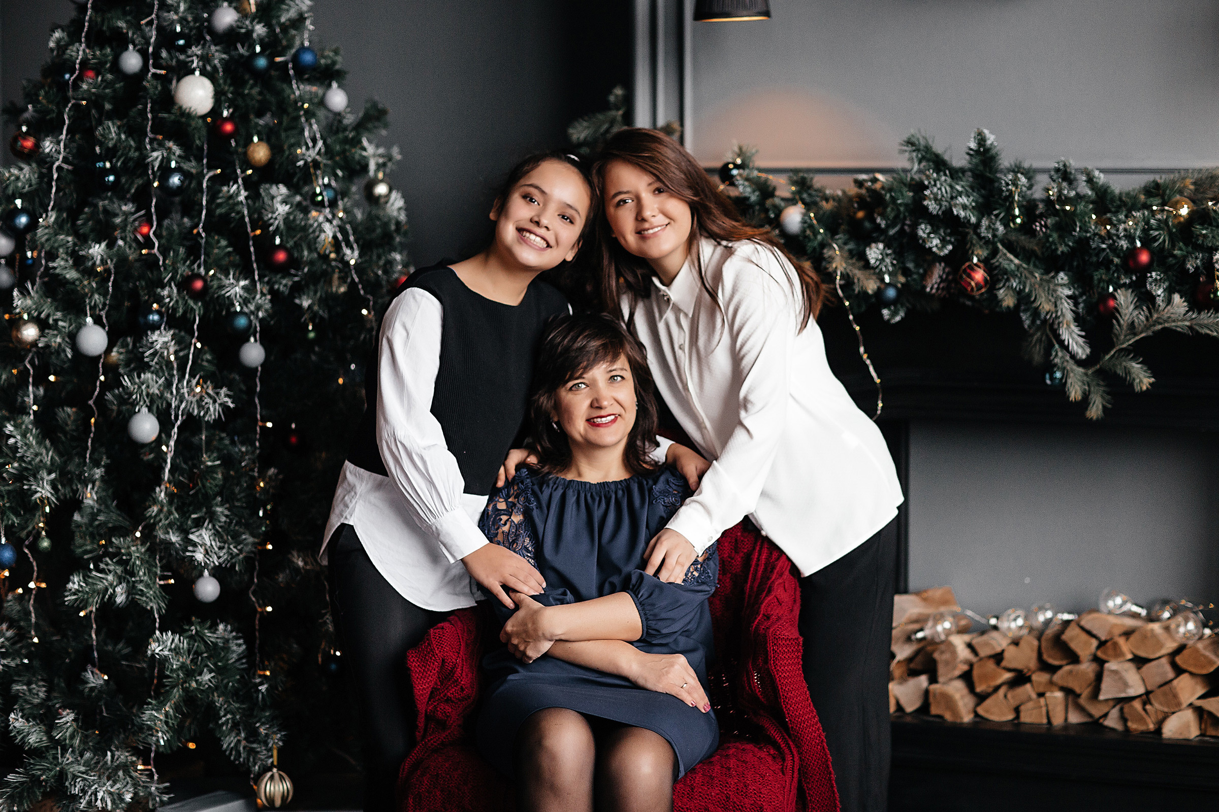 Новогодняя семейная фотосессия. Семейный фотограф в Краснодаре Нина Курнявко