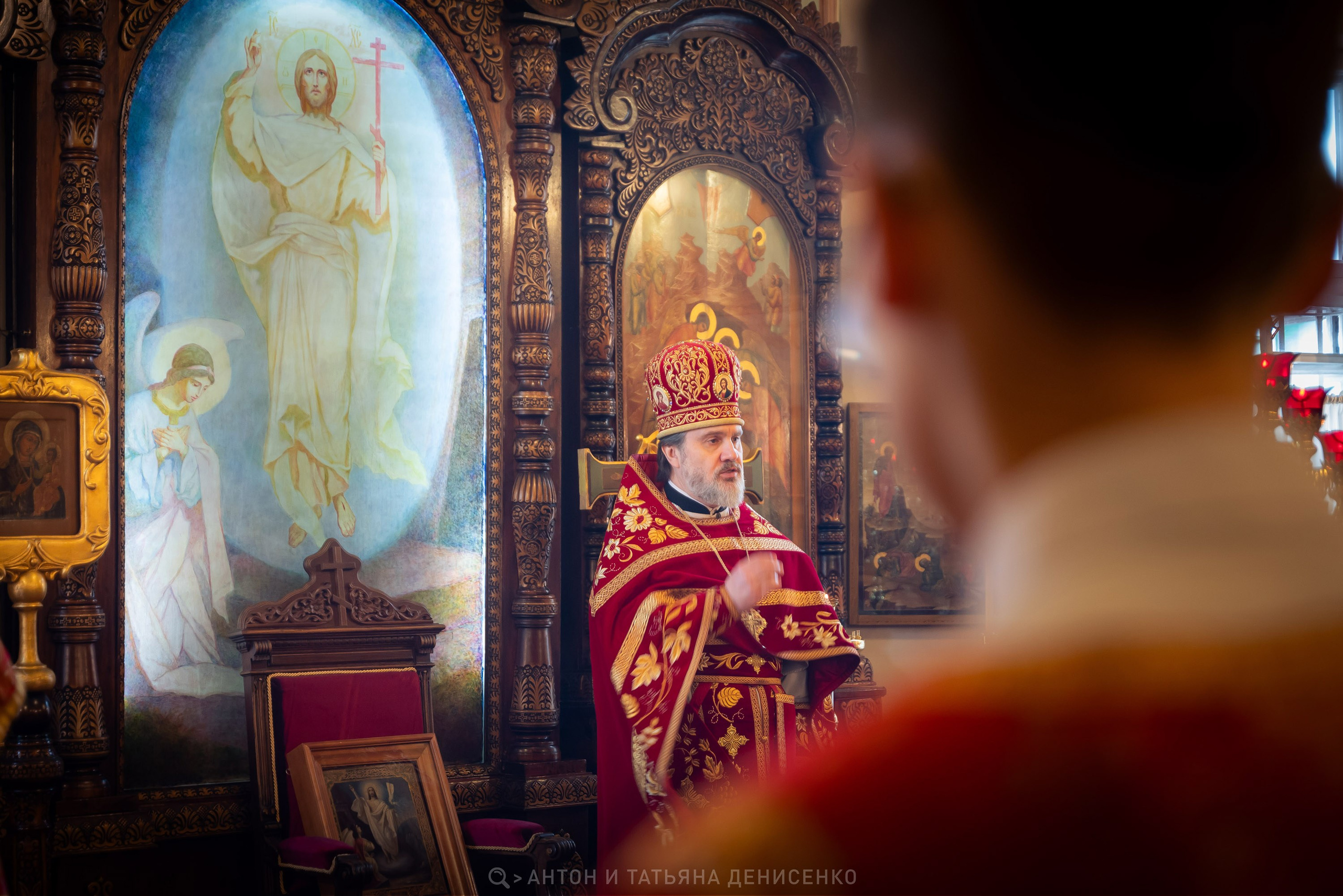 Храм Преображения Господня в Богородском. Антипасха. Антон и Татьяна Денисенко — В храме
