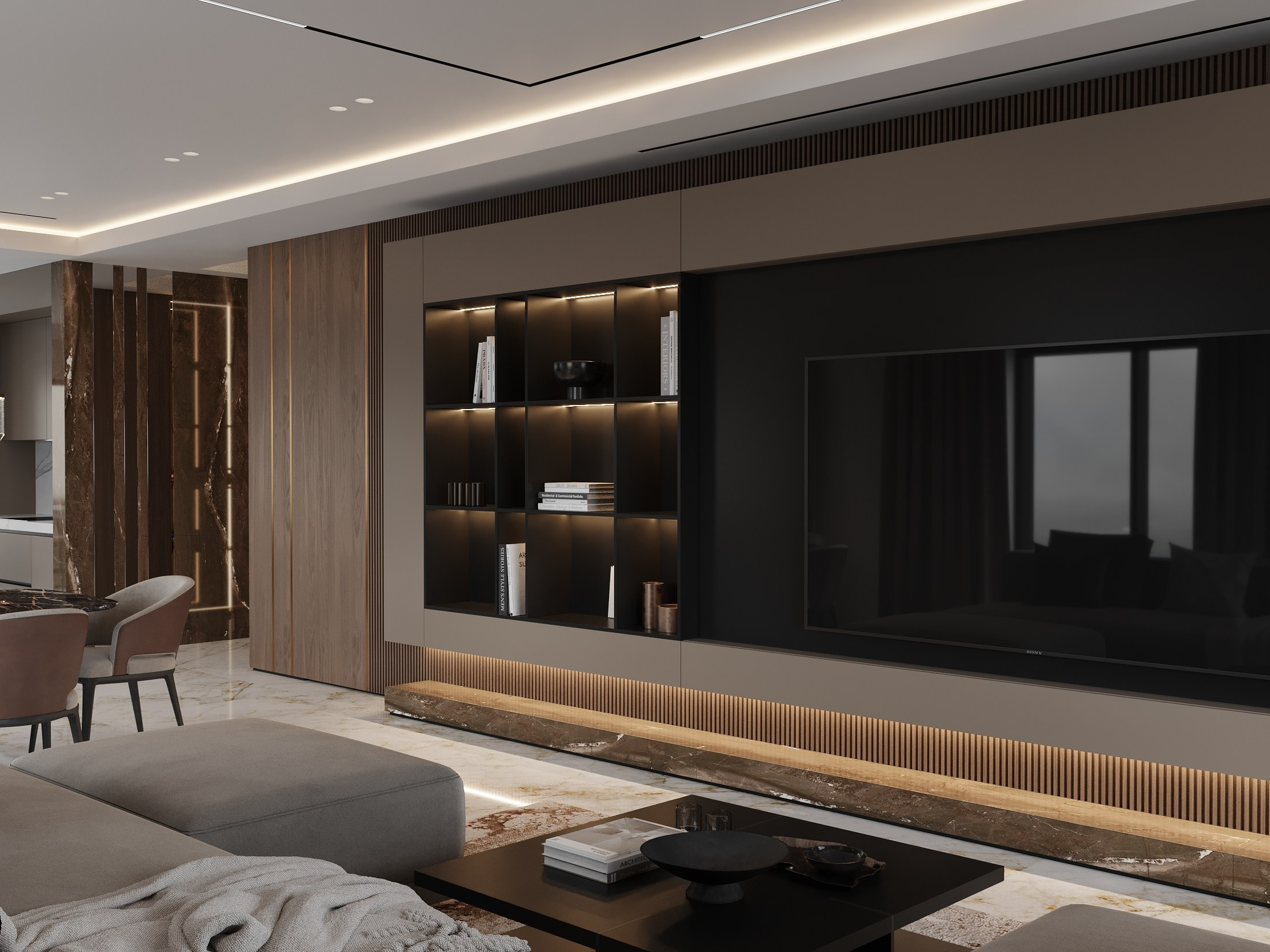 ЖК Аквамарин 186.0 кв.м. Дизайнер интерьера и 3D визуализатор Ванчугова Ольга