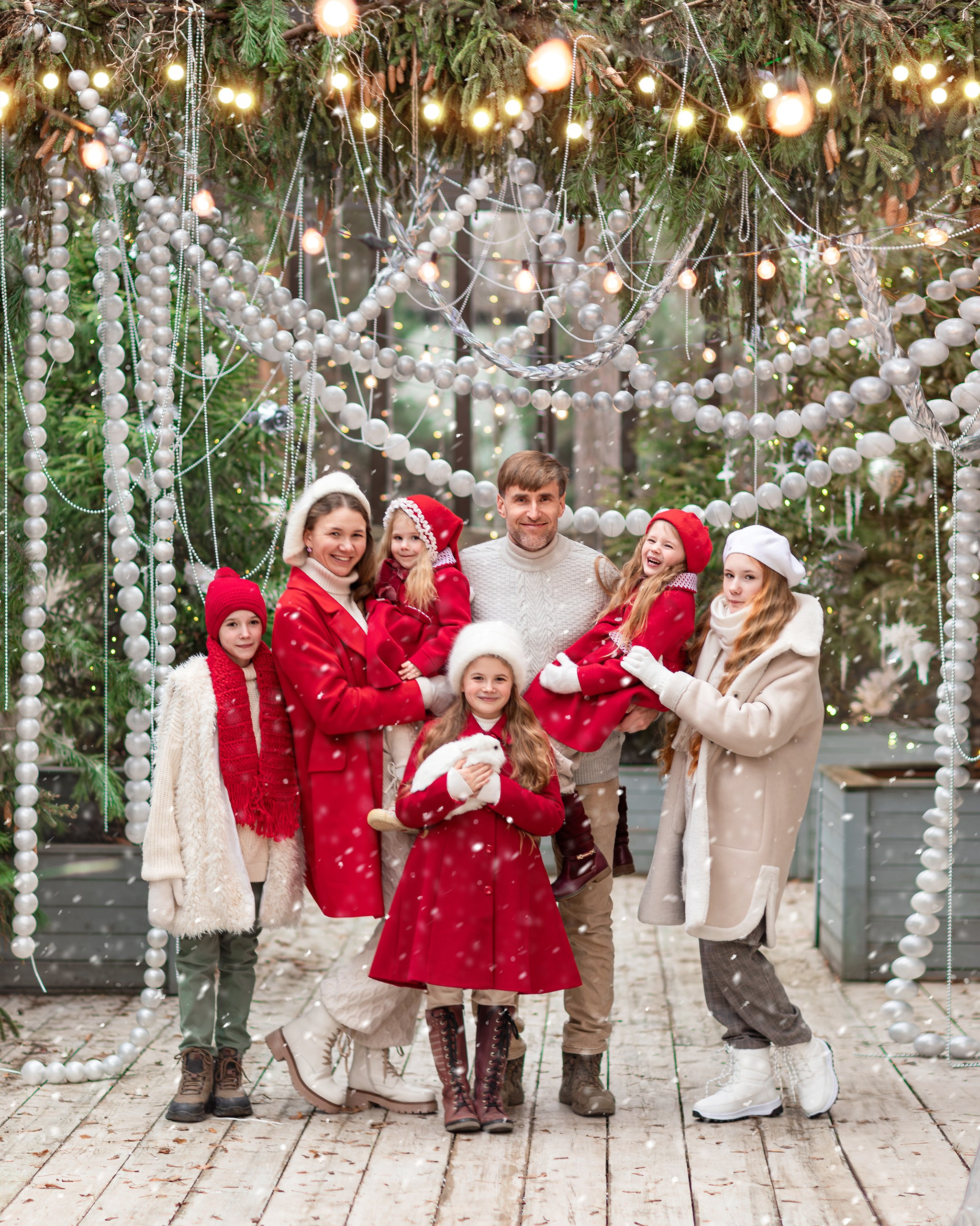 Новогодняя семейная съемка. Детский и семейный фотограф Елена Михайлова в Москве