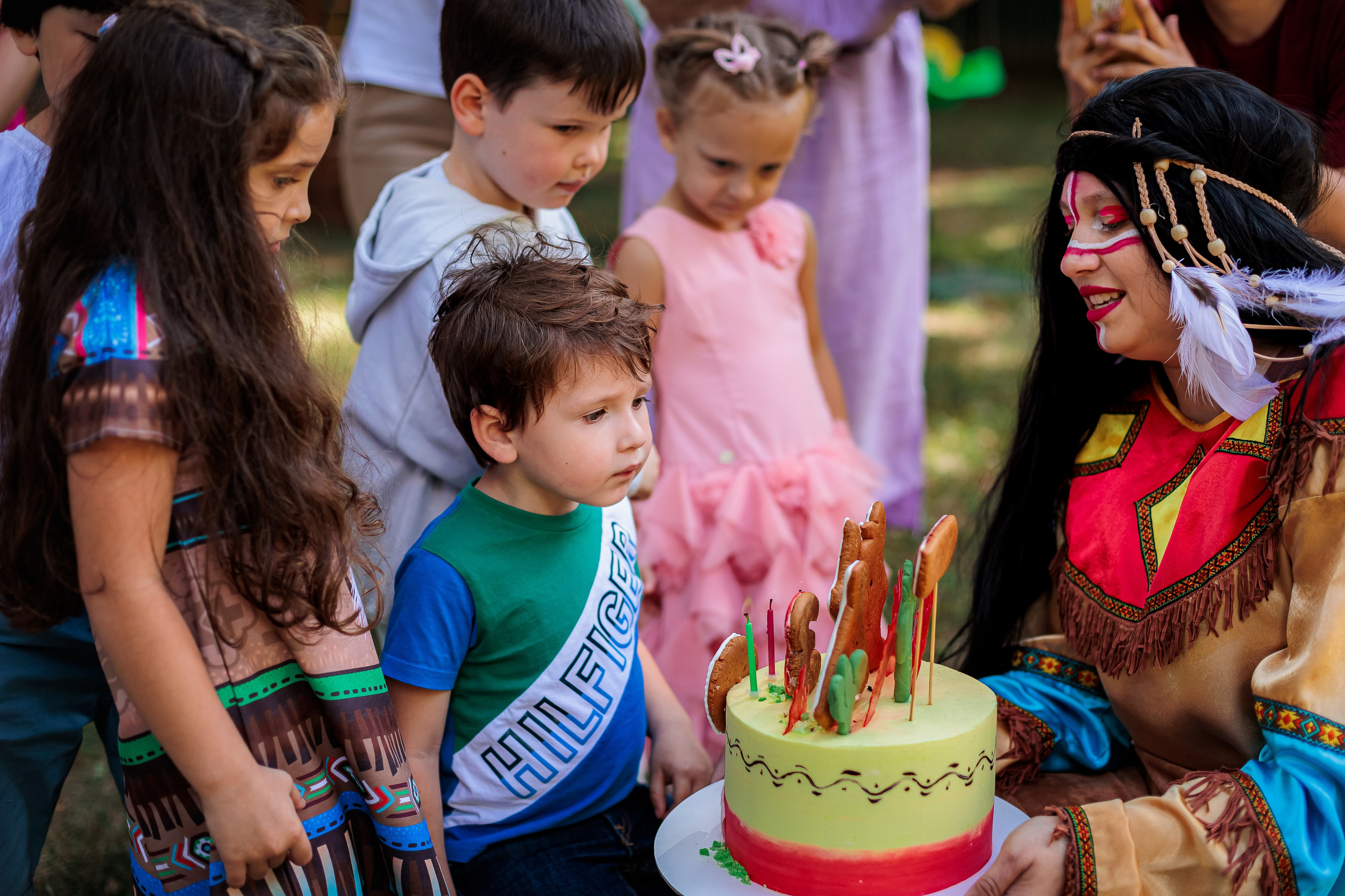 День рождения Леона «Индейцы». Семейный и детский фотограф Комина Елена, Власиха, Одинцово